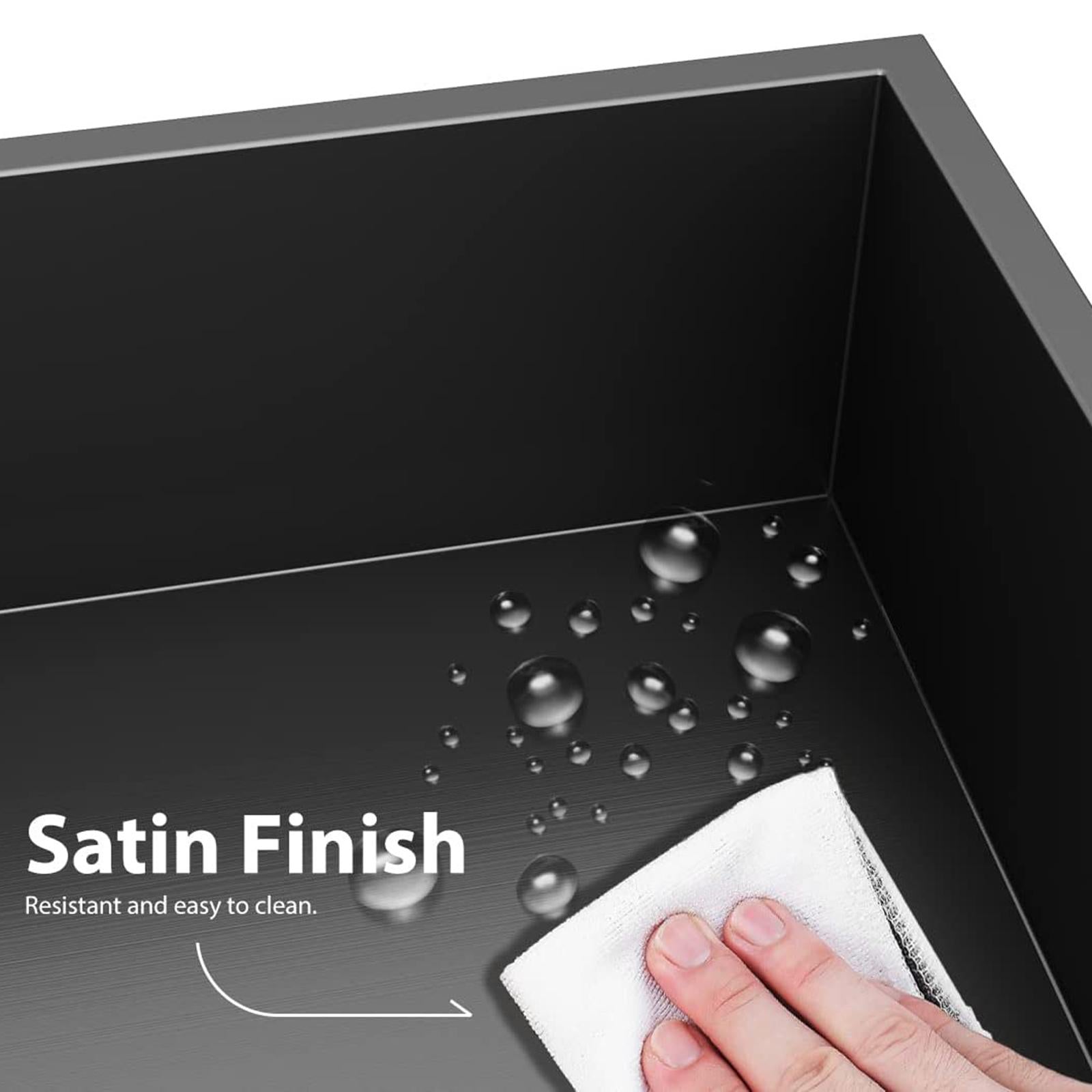 Bathroom Shower Wall Niche in Wall Stainless Steel Wall Cabinet Black