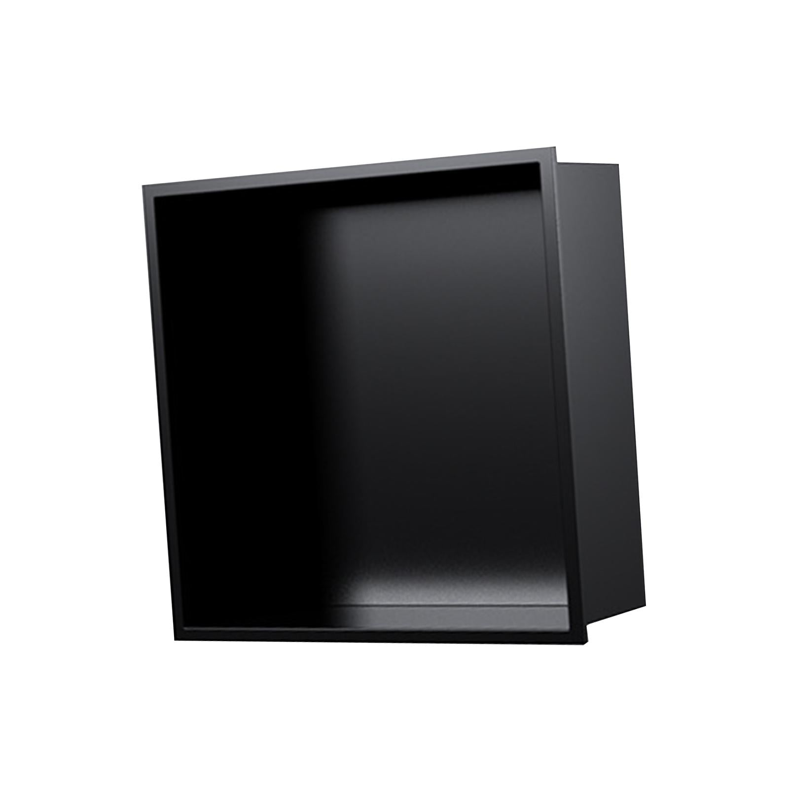 Bathroom Shower Wall Niche in Wall Stainless Steel Wall Cabinet Black