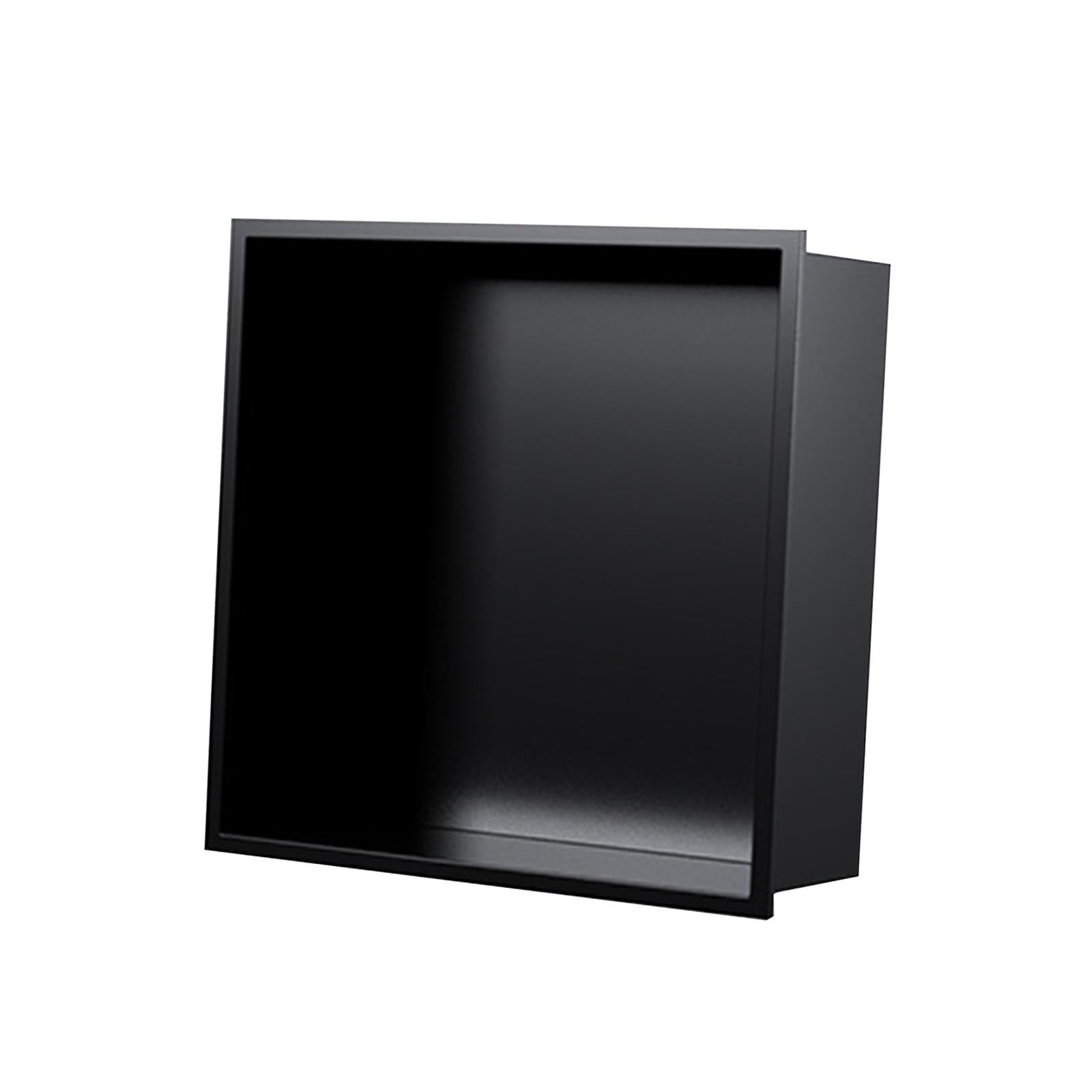 Bathroom Shower Wall Niche in Wall Stainless Steel Wall Cabinet Black