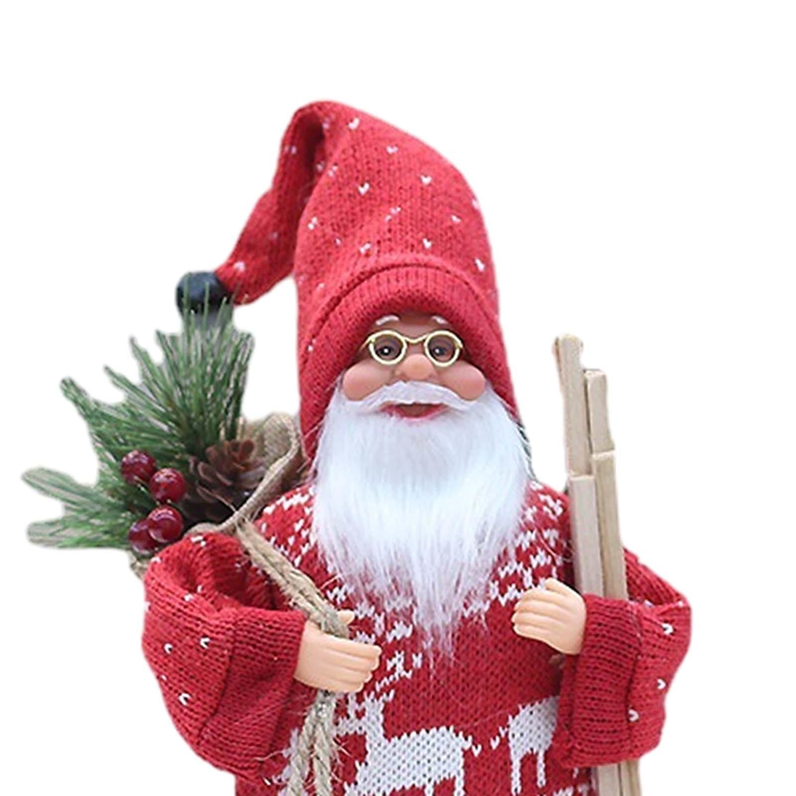 Santa Claus Decorations for New Year Gifts Indoor Outdoor Holiday Decoration Style A