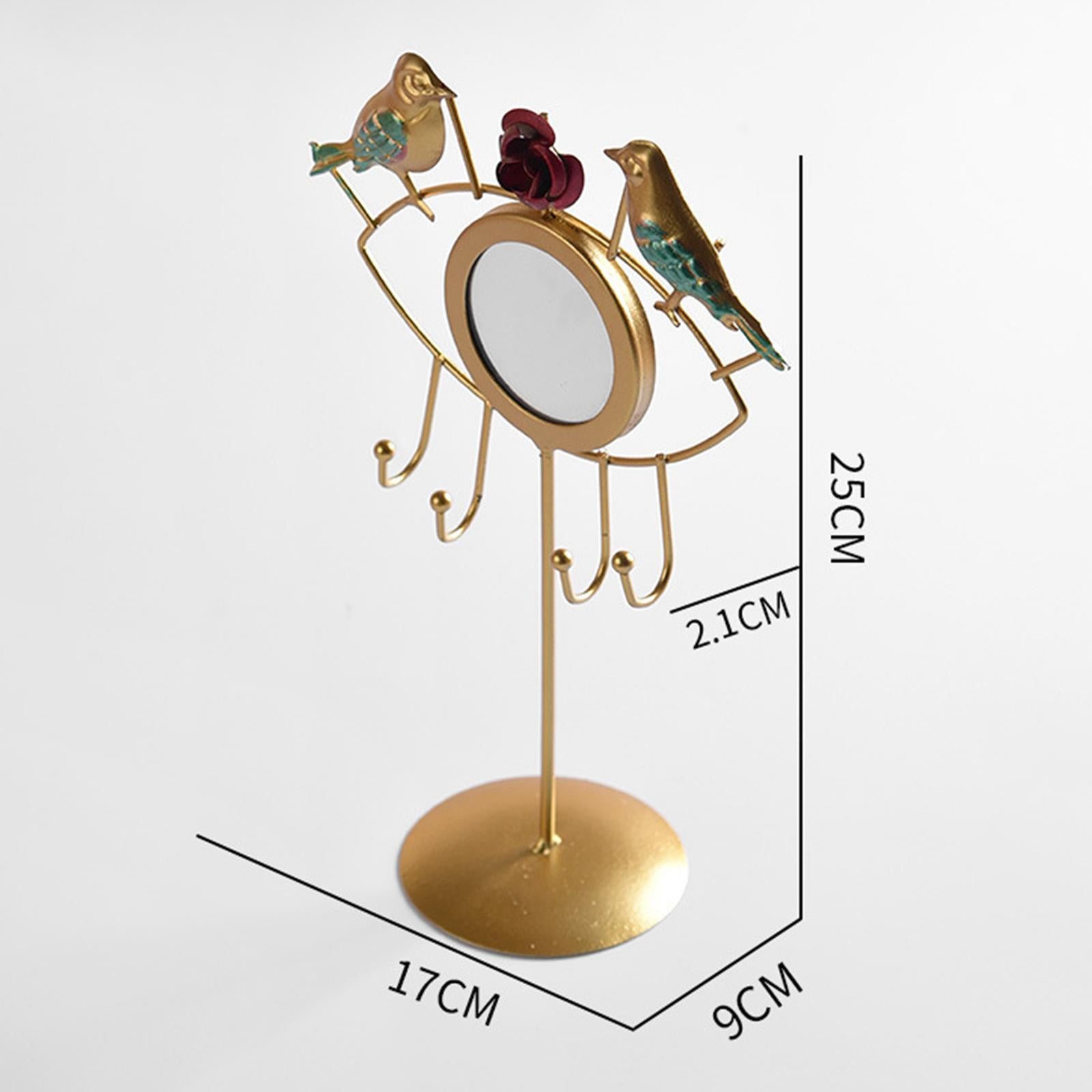 Jewelry Stand Exquisite Show Rack Jewelry Holder for Bracelet Ring Necklaces Gold
