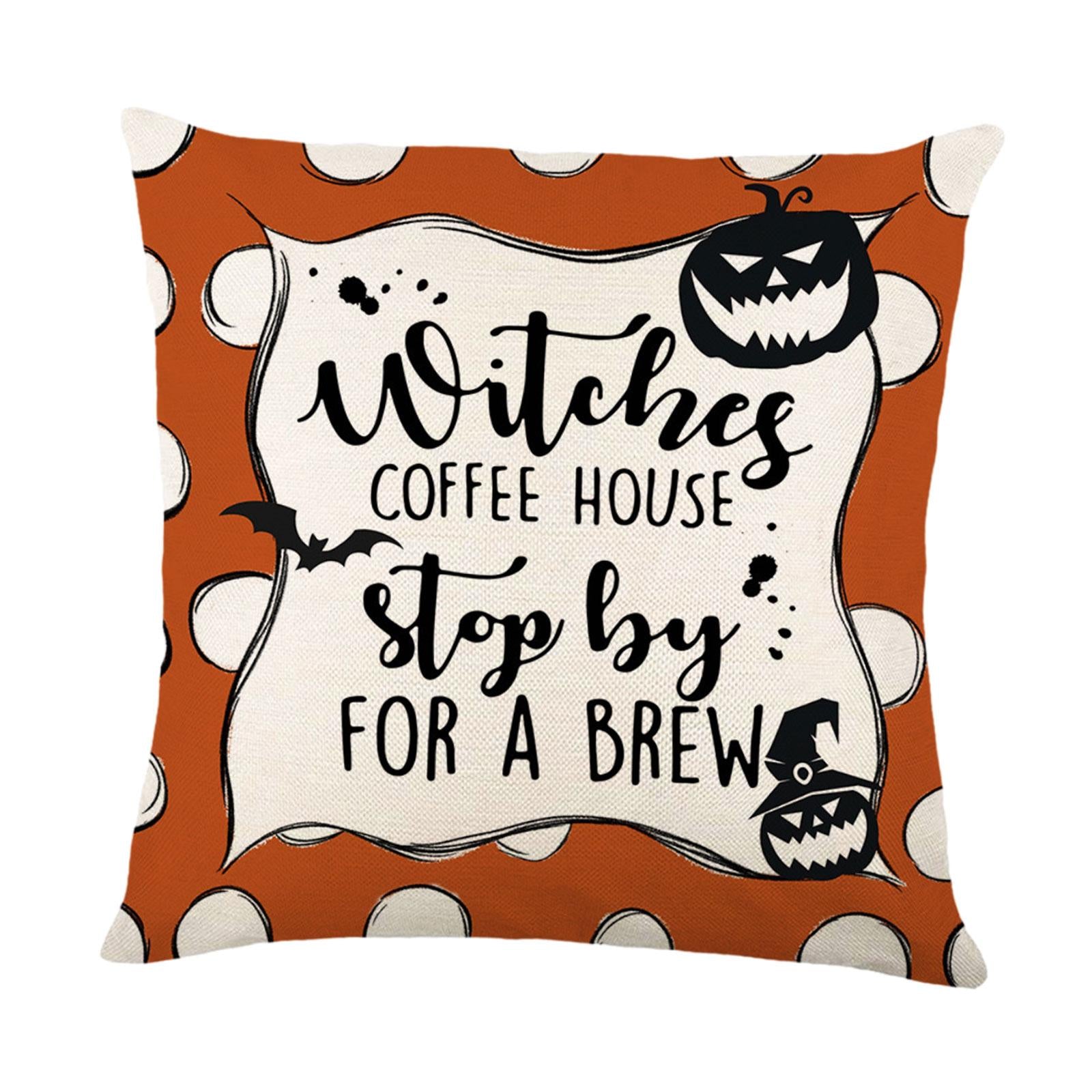 Halloween Pillow Cover Soft Halloween Cushion Cover for Gift Office Holidays Style B