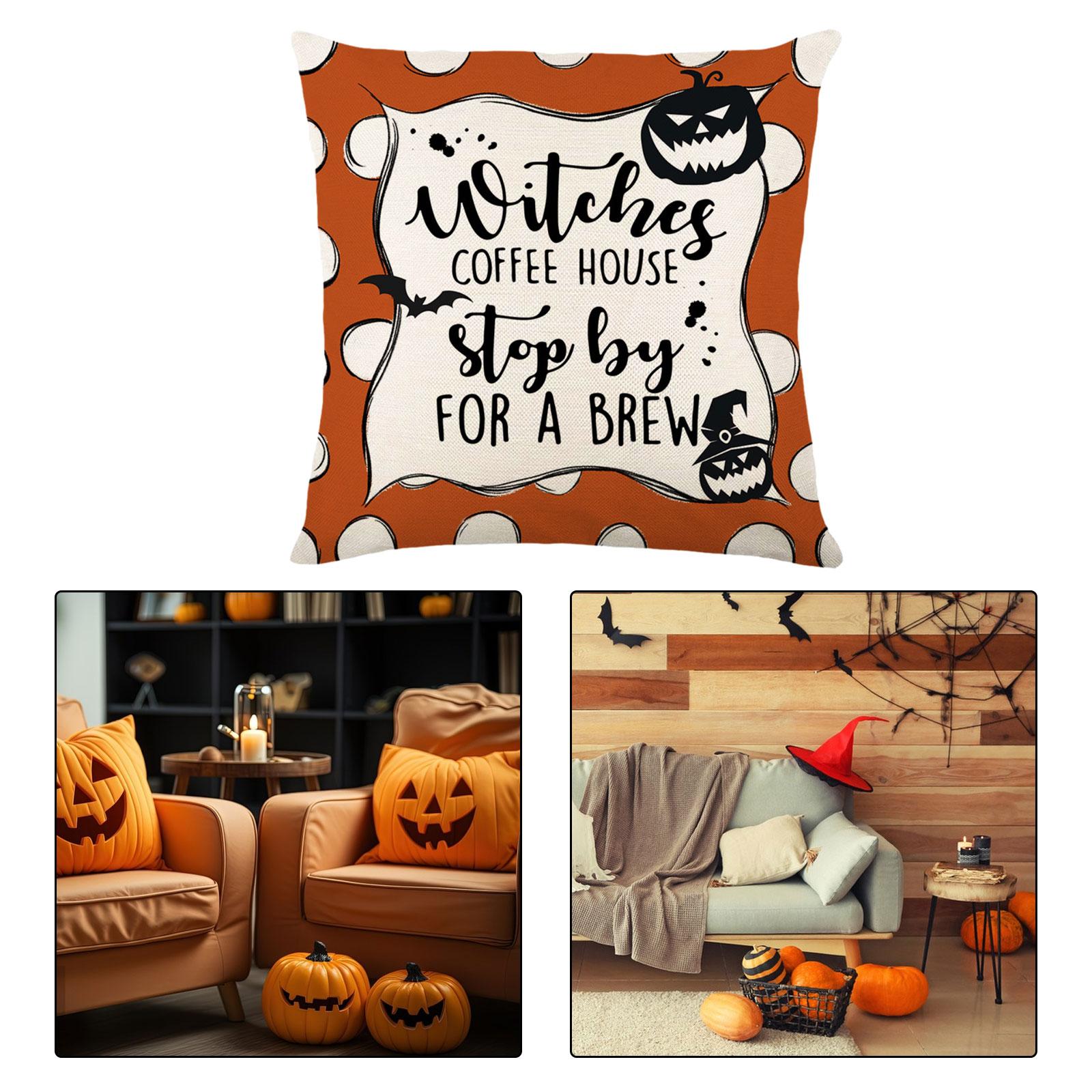 Halloween Pillow Cover Soft Halloween Cushion Cover for Gift Office Holidays Style B