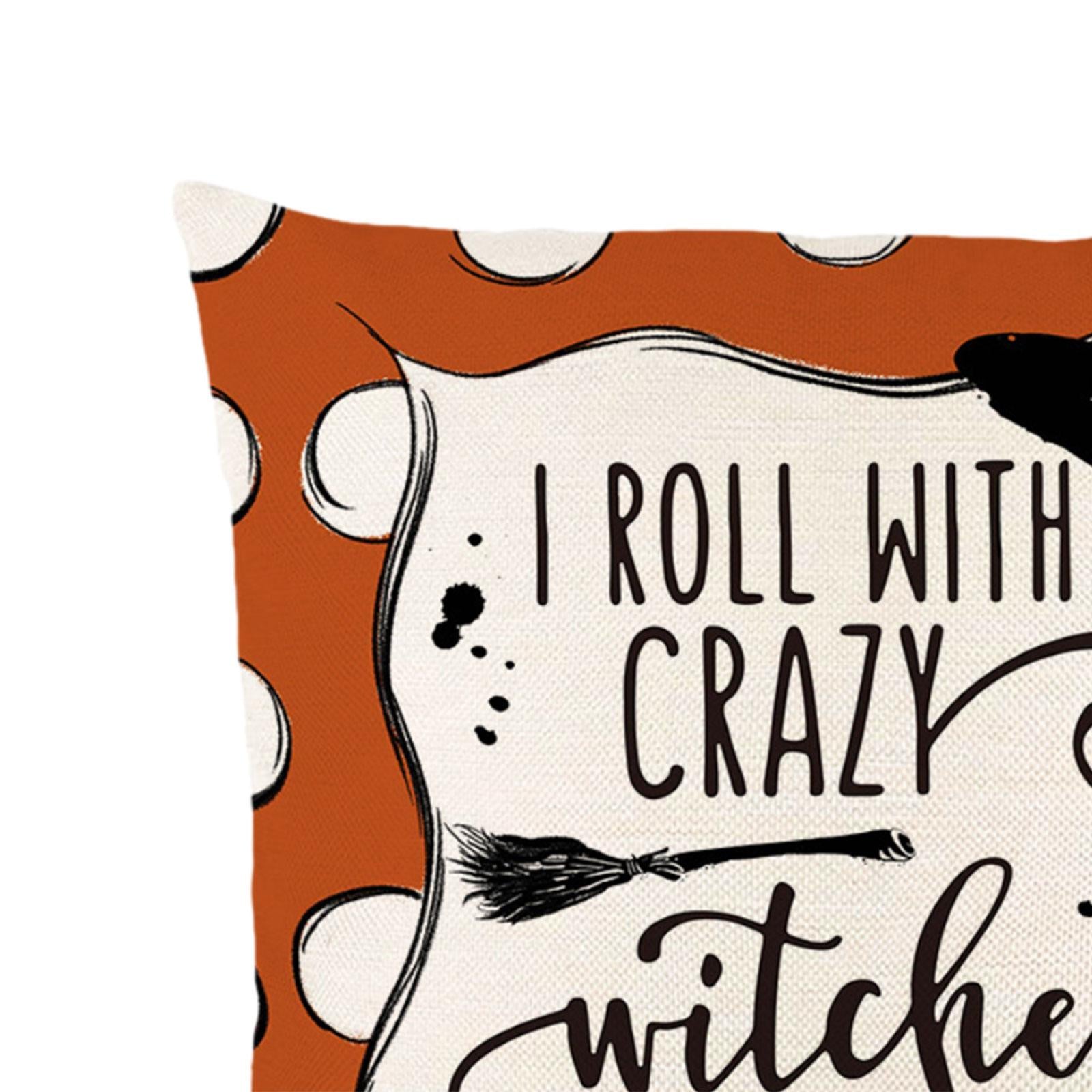 Halloween Pillow Cover Soft Halloween Cushion Cover for Gift Office Holidays Style C