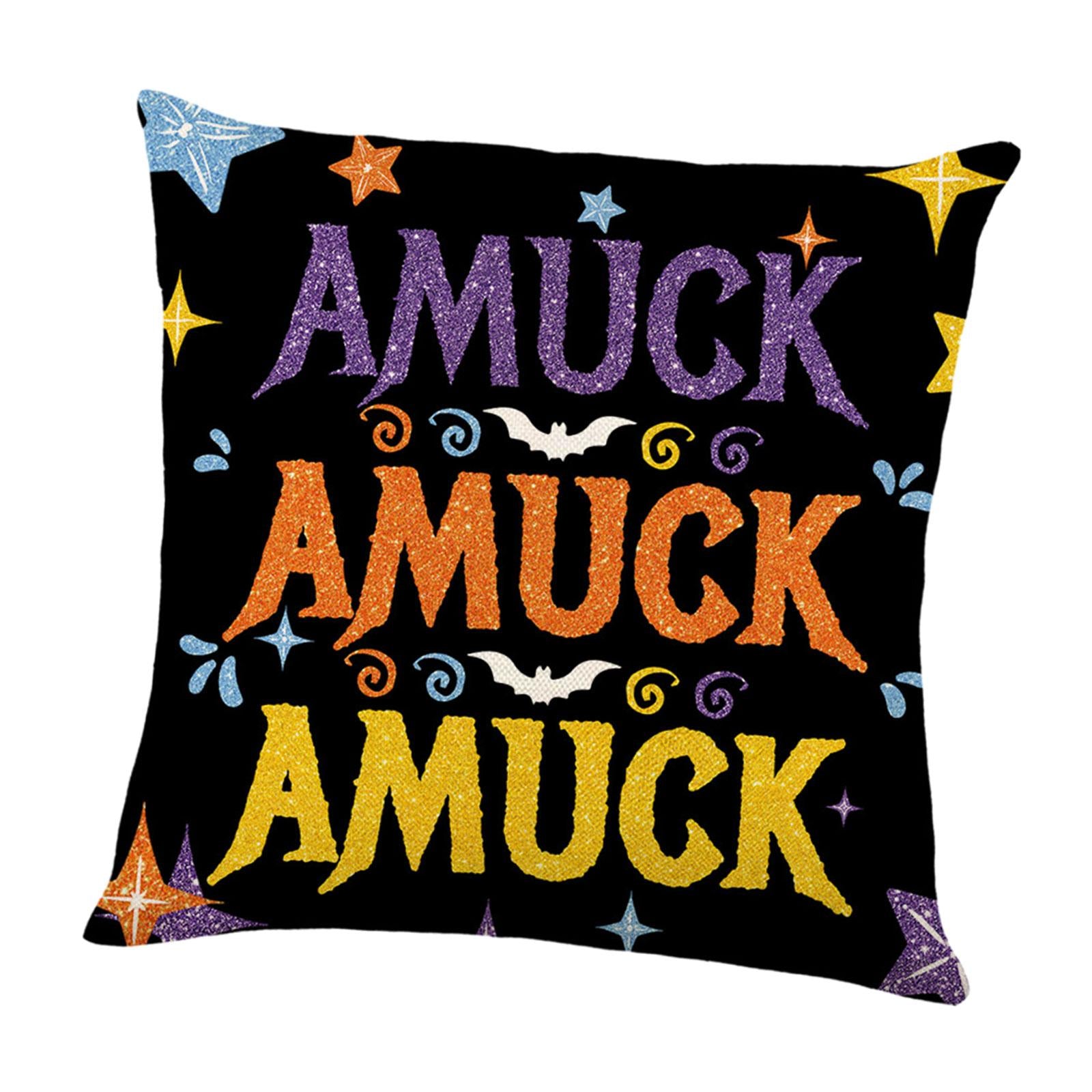 Halloween Pillow Covers Cushion Case Throw Pillows Cases for Couch Car Chair Style B