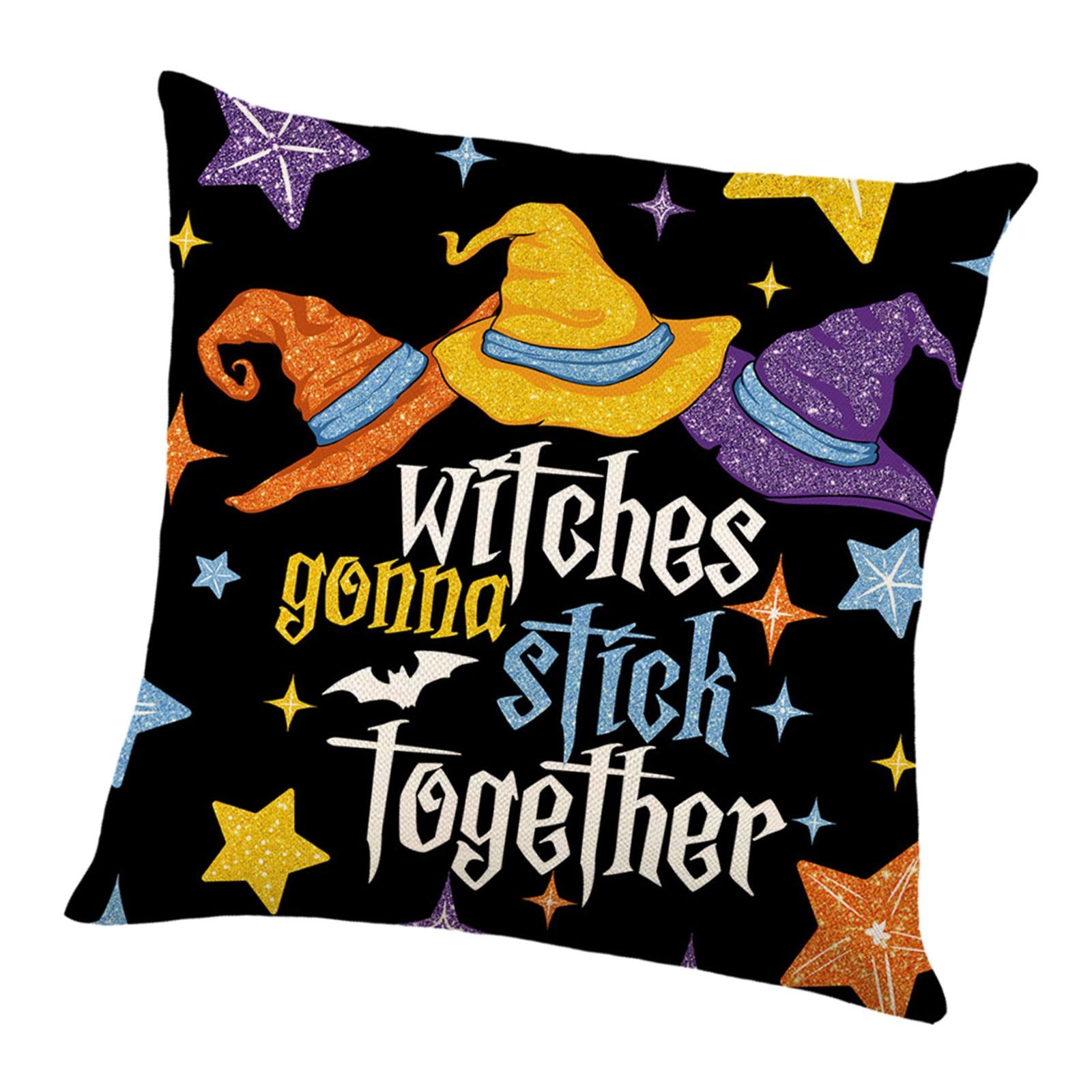 Halloween Pillow Covers Cushion Case Throw Pillows Cases for Couch Car Chair Style D