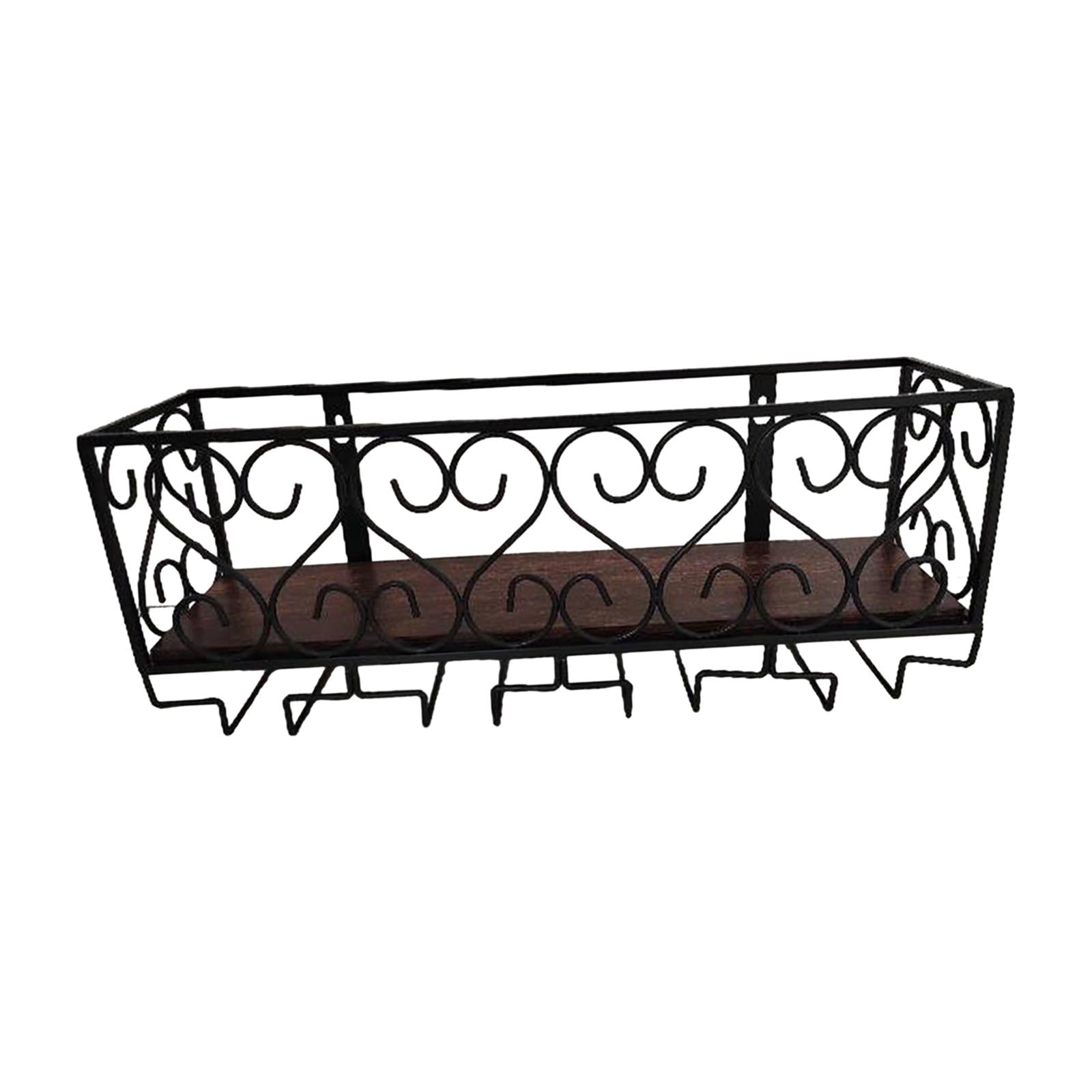 Wall Mounted Wine Bottle Rack Display Shelf for Hotel Bar Kitchen Countertop