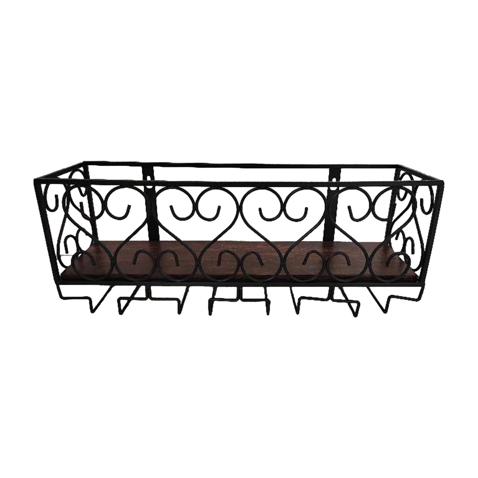 Wall Mounted Wine Bottle Rack Display Shelf for Hotel Bar Kitchen Countertop