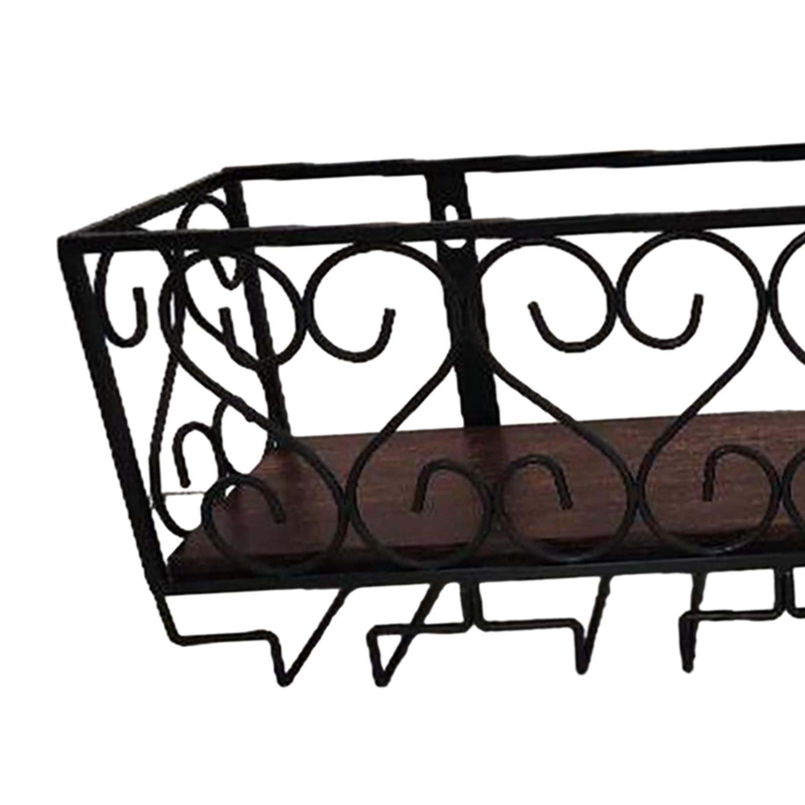 Wall Mounted Wine Bottle Rack Display Shelf for Hotel Bar Kitchen Countertop