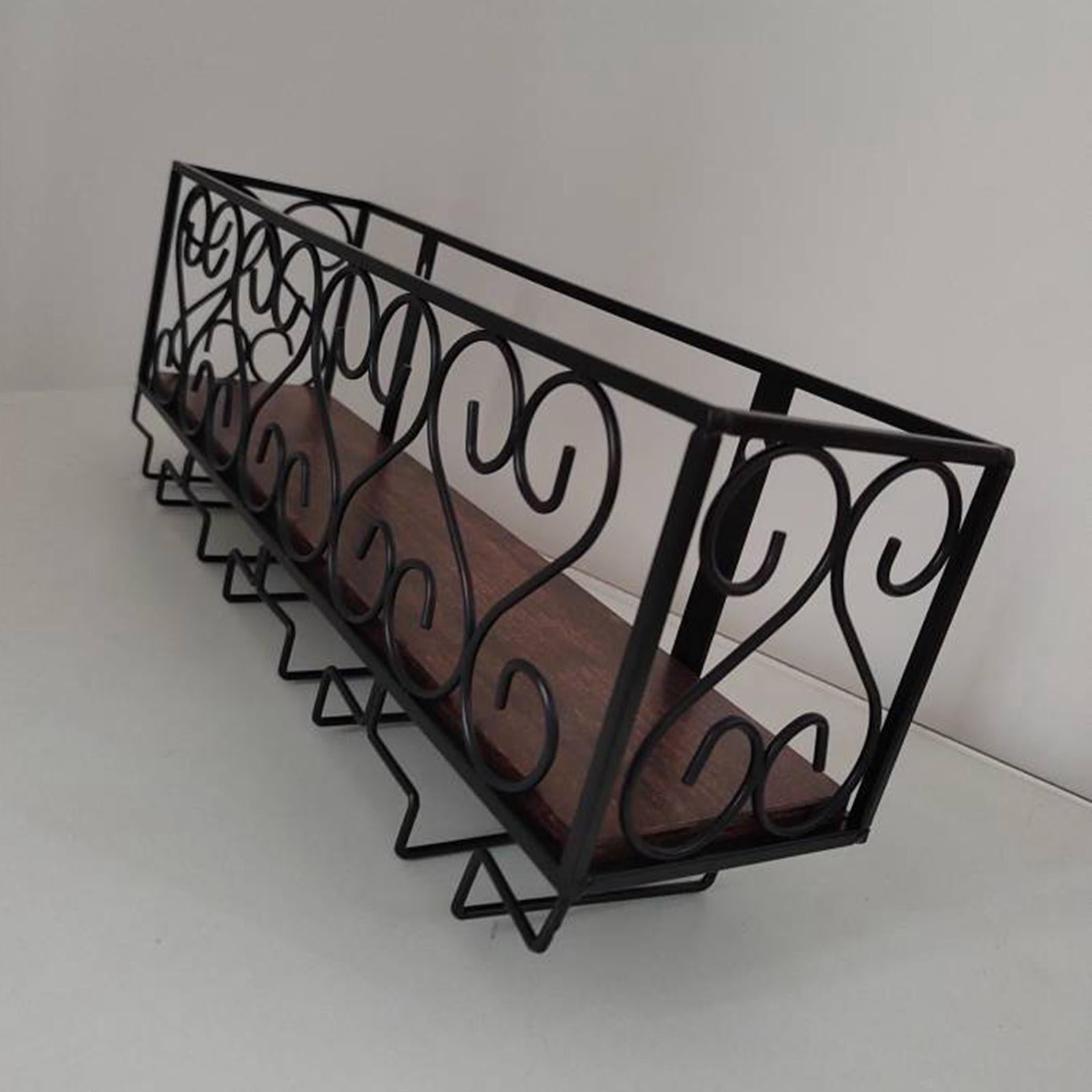 Wall Mounted Wine Bottle Rack Display Shelf for Hotel Bar Kitchen Countertop