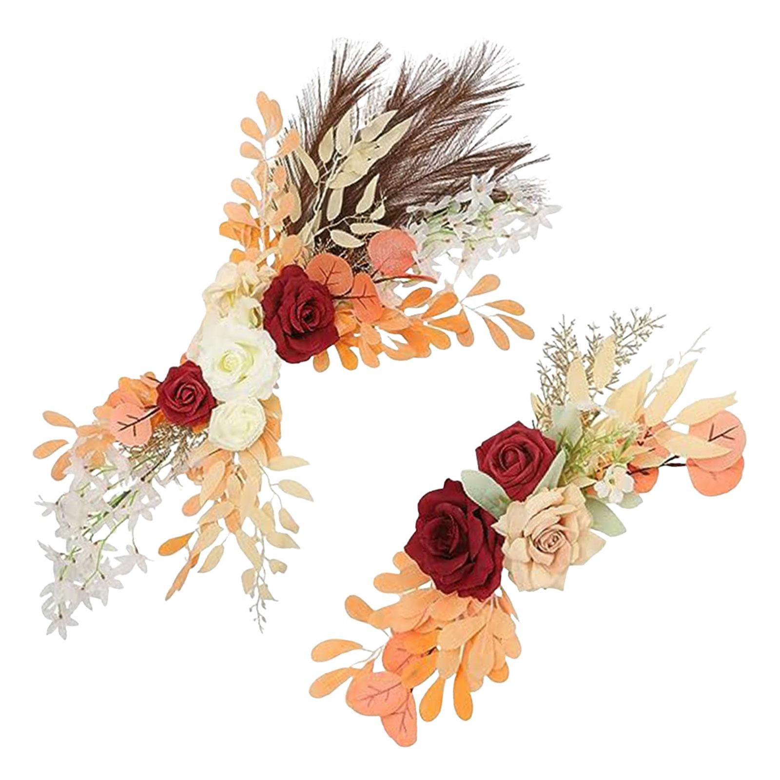2 Pieces Artificial Arch Flower Multicolors for Arrangement Wedding Ceremony Style A