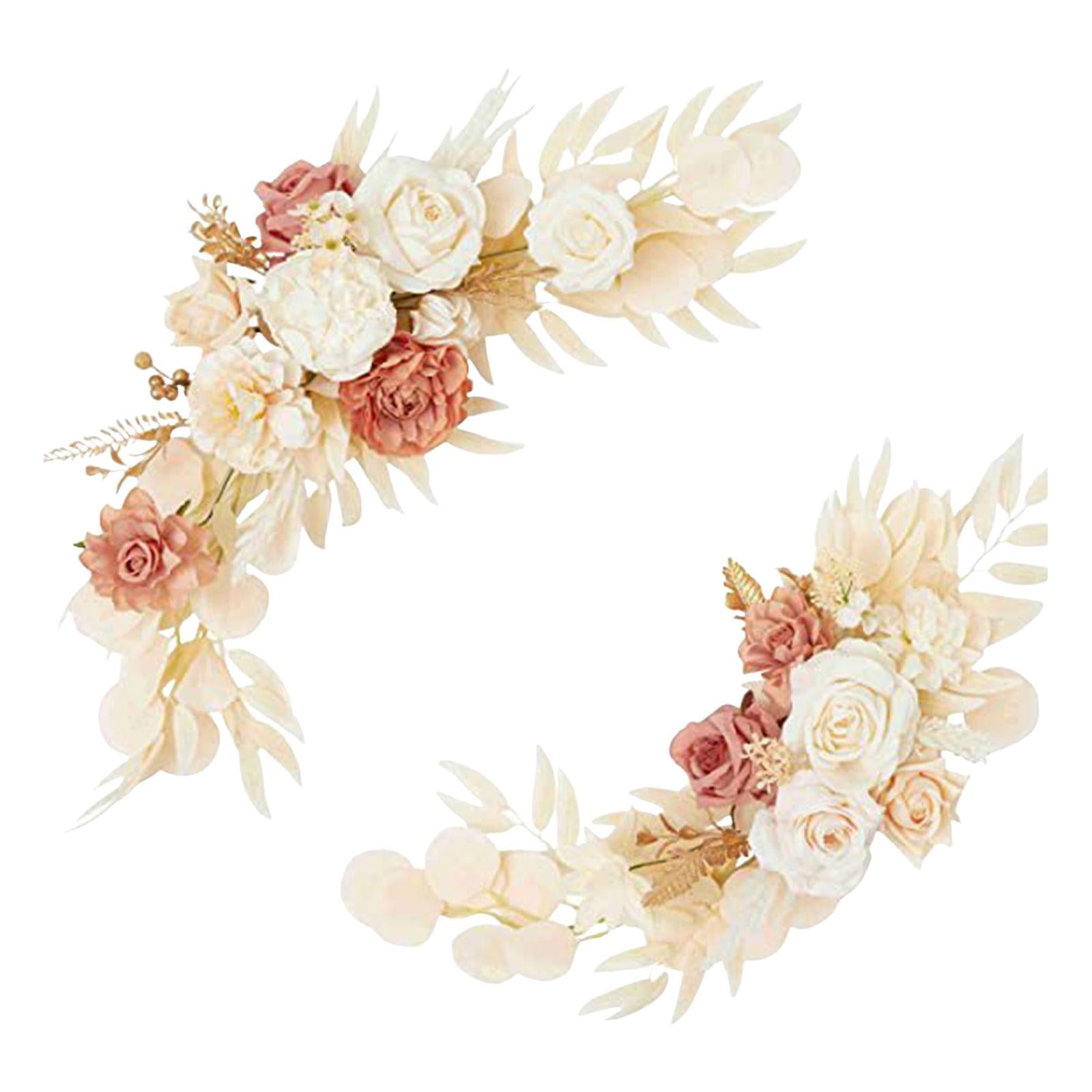 2 Pieces Artificial Arch Flower Multicolors for Arrangement Wedding Ceremony Style B