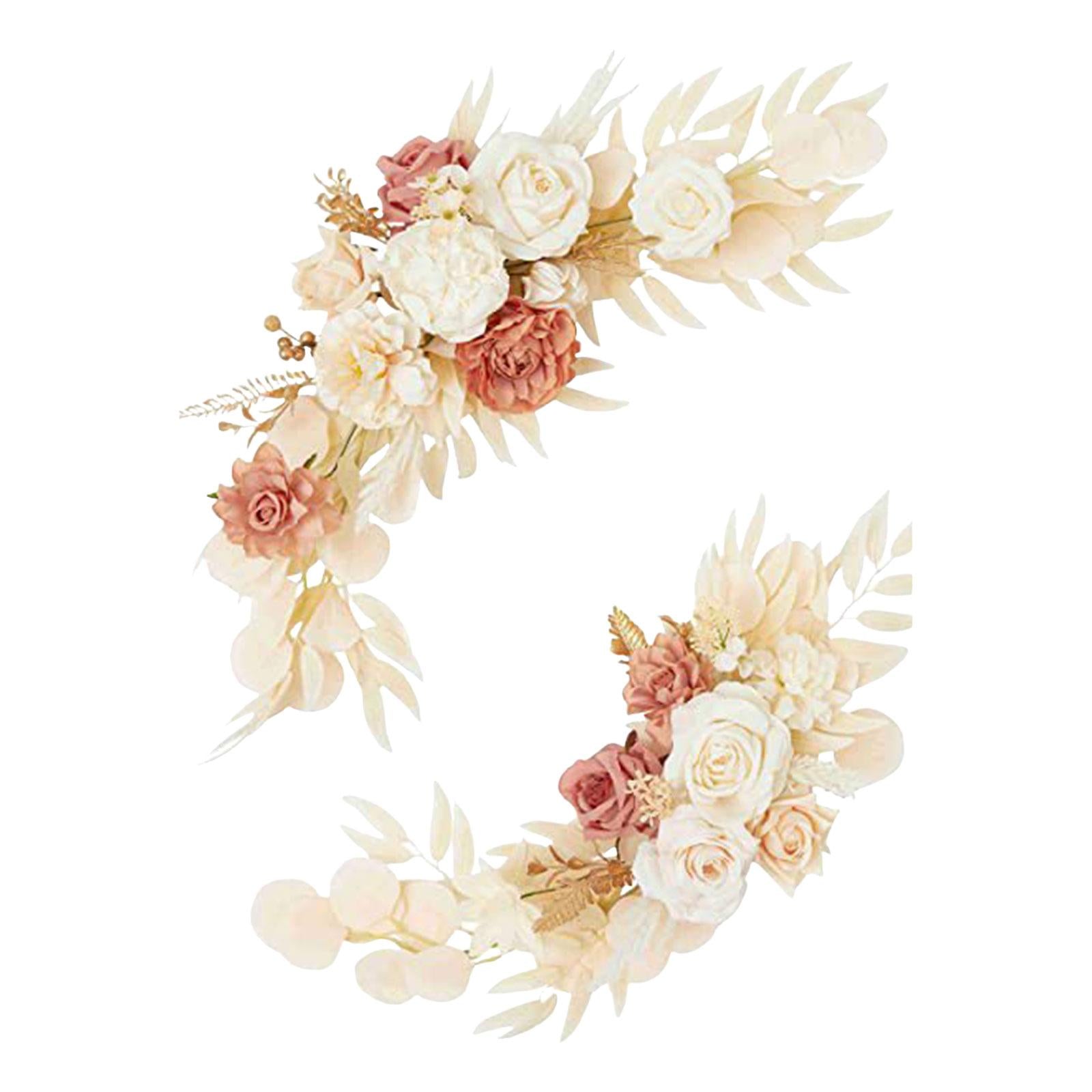 2 Pieces Artificial Arch Flower Multicolors for Arrangement Wedding Ceremony Style B