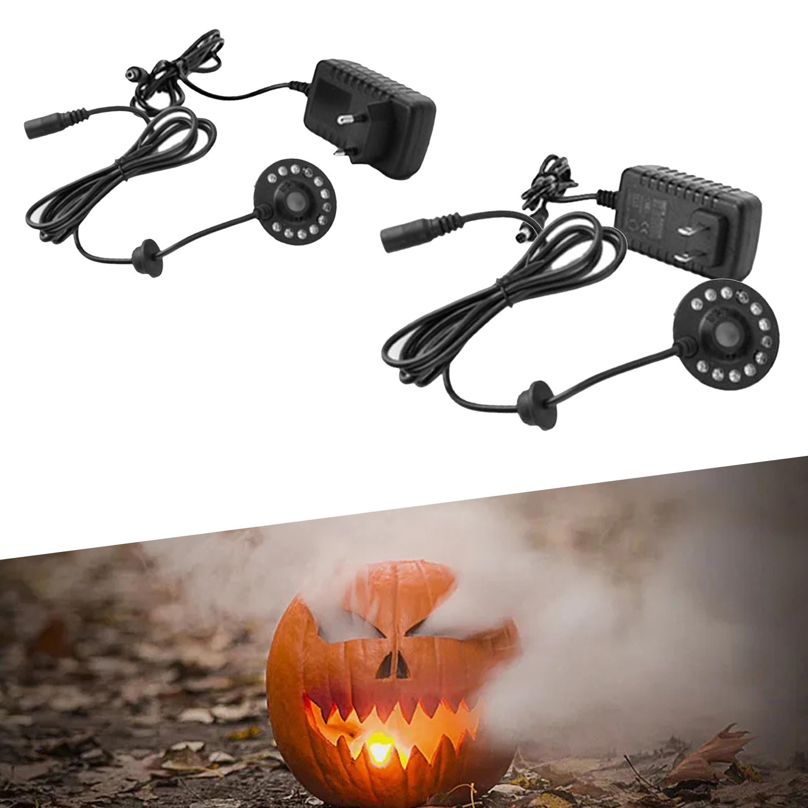 4xMini Mist Fogger Mister with Colorful Lights EU Adapter Plug