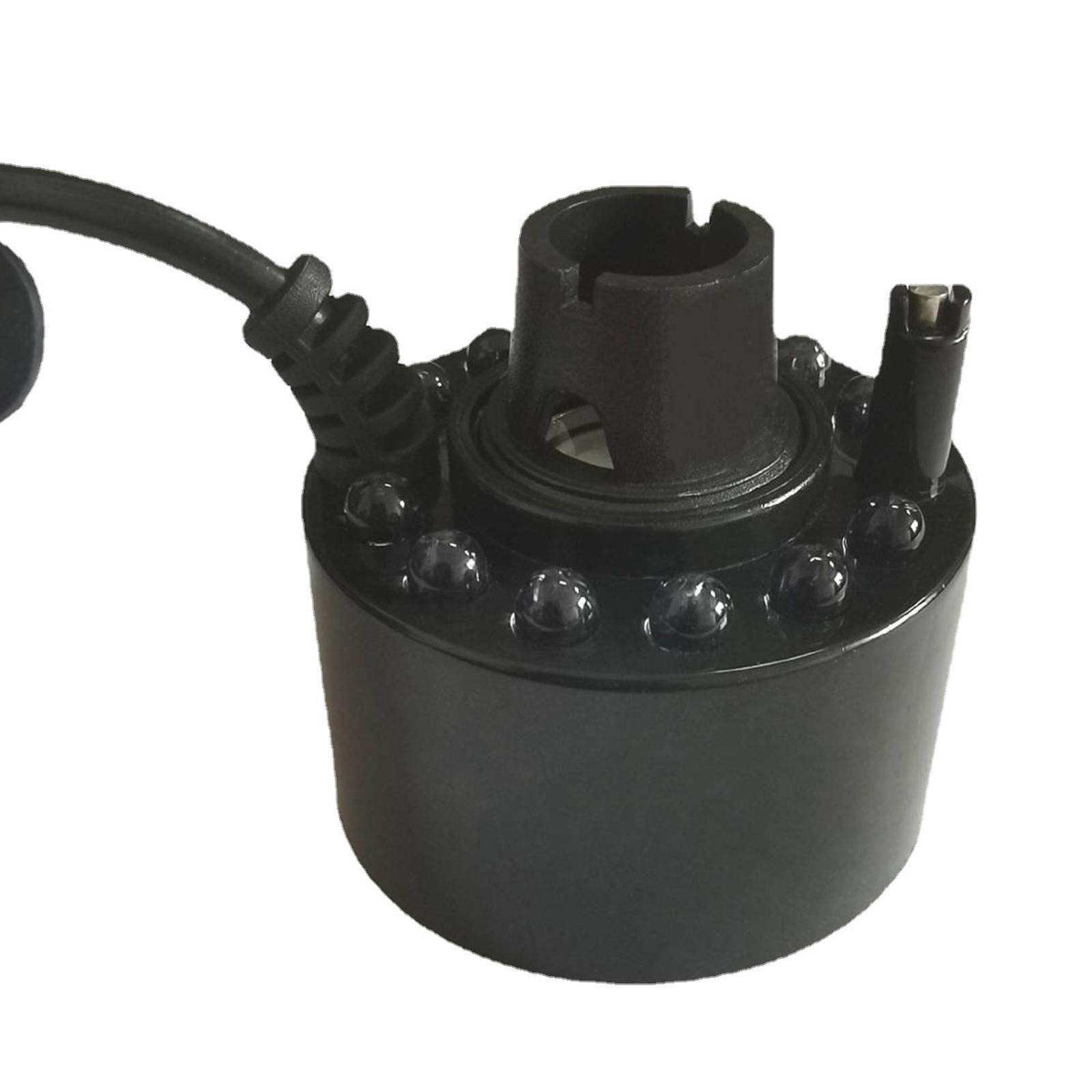2xMini Mist Fogger Mister with Colorful Lights US 110V Plug Black for Aquarium