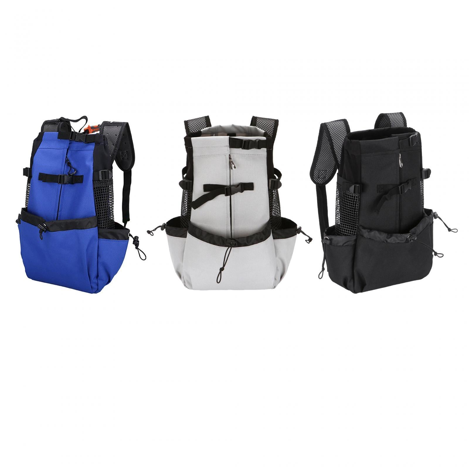 Dog Carrier Backpack Breathable Travel Bag for Traveling Hiking Walking Blue S