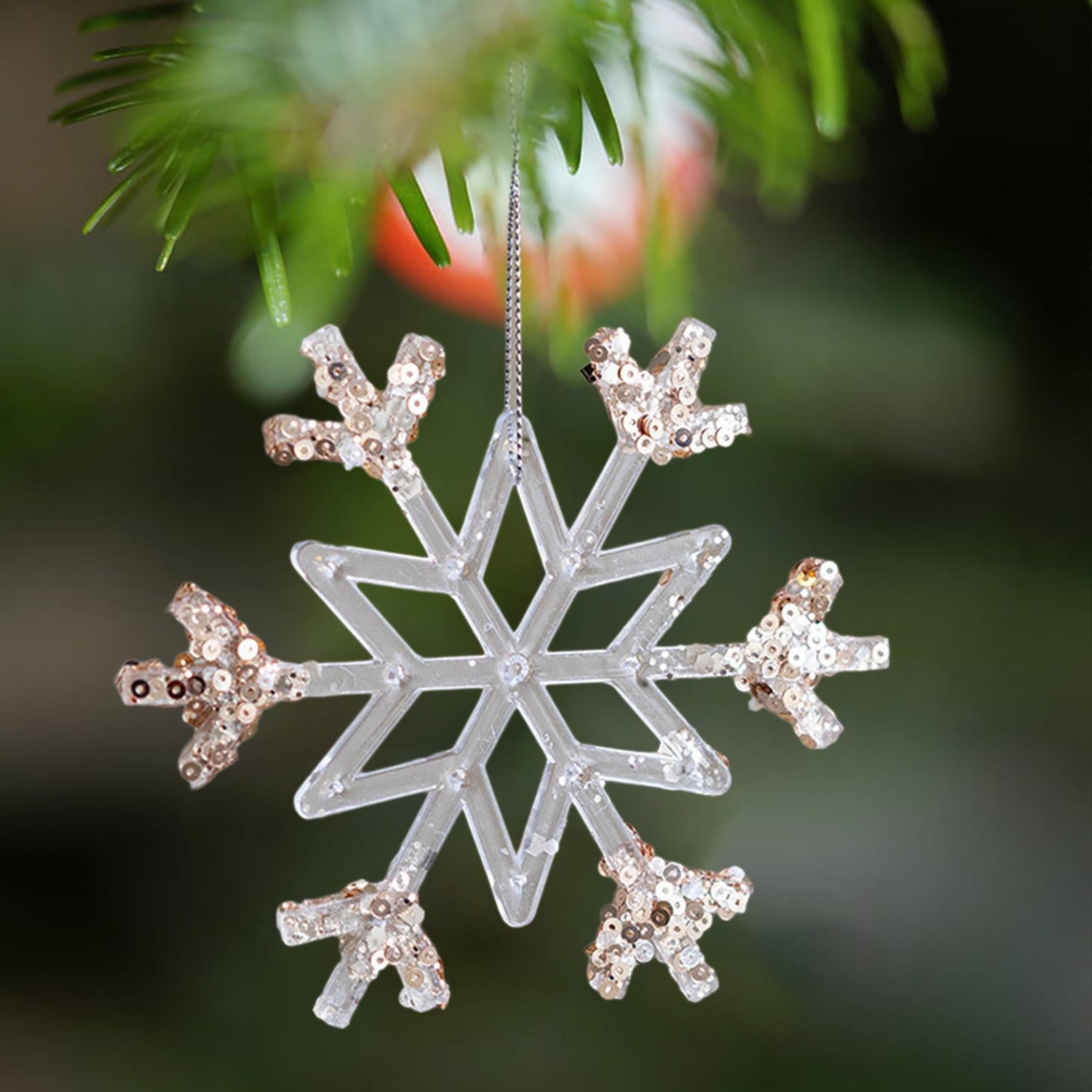 Snowflake Pendants for Winter Theme Party Home Family Kitchen New Year Party Style D