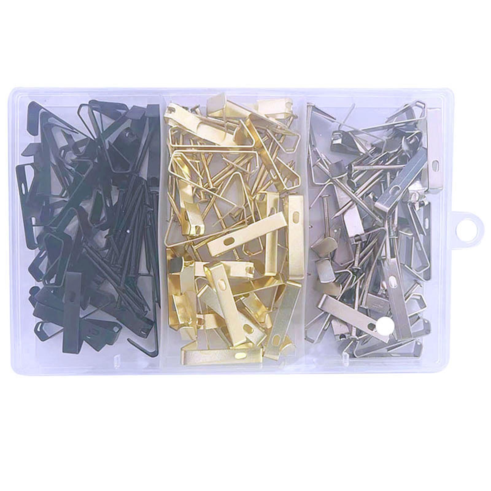 75Pcs Picture Hangers 50lb with Nails Heavy Duty for Umbrella Pictures Clock