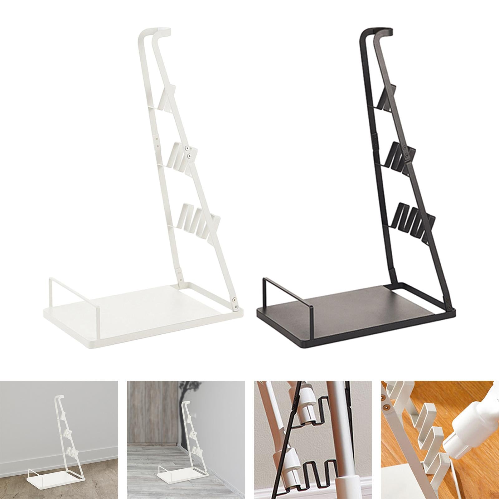 Vacuum Stand Universal Durable Vacuum Cleaner Storage Rack for Bathroom Home White