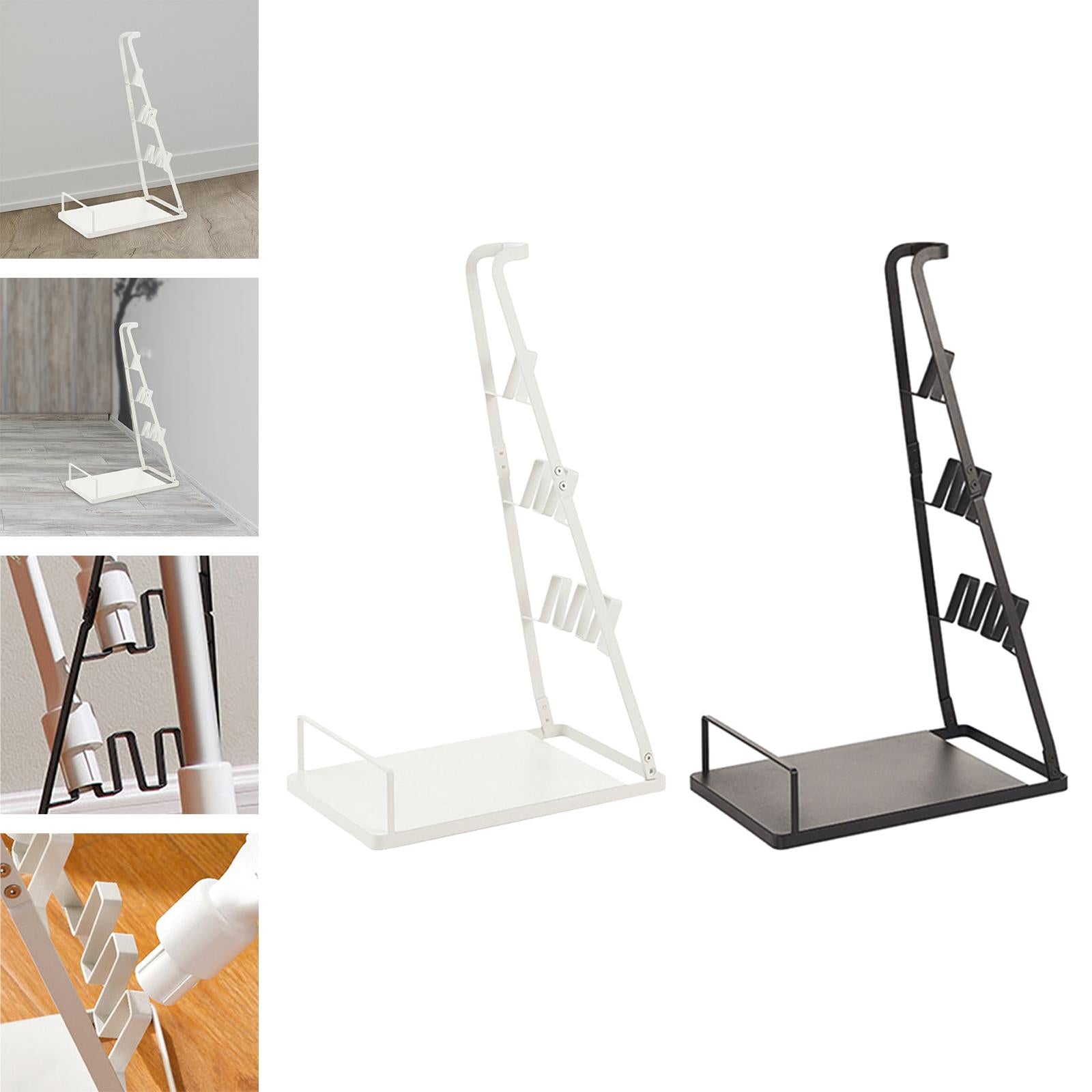 Vacuum Stand Universal Durable Vacuum Cleaner Storage Rack for Bathroom Home White