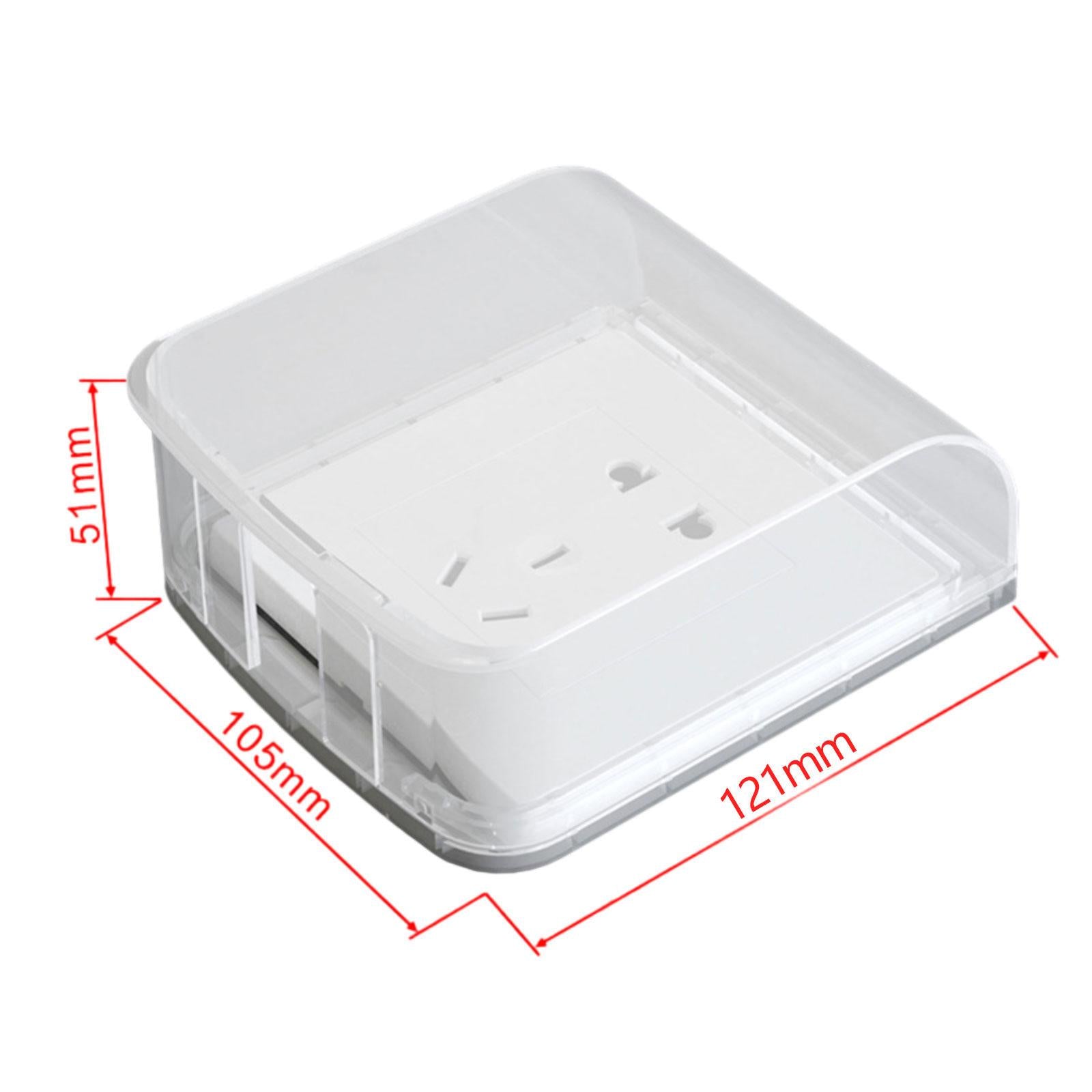 Waterproof Outlet Plug Cover Wall Socket Protector Dustproof for Restaurants Transparent