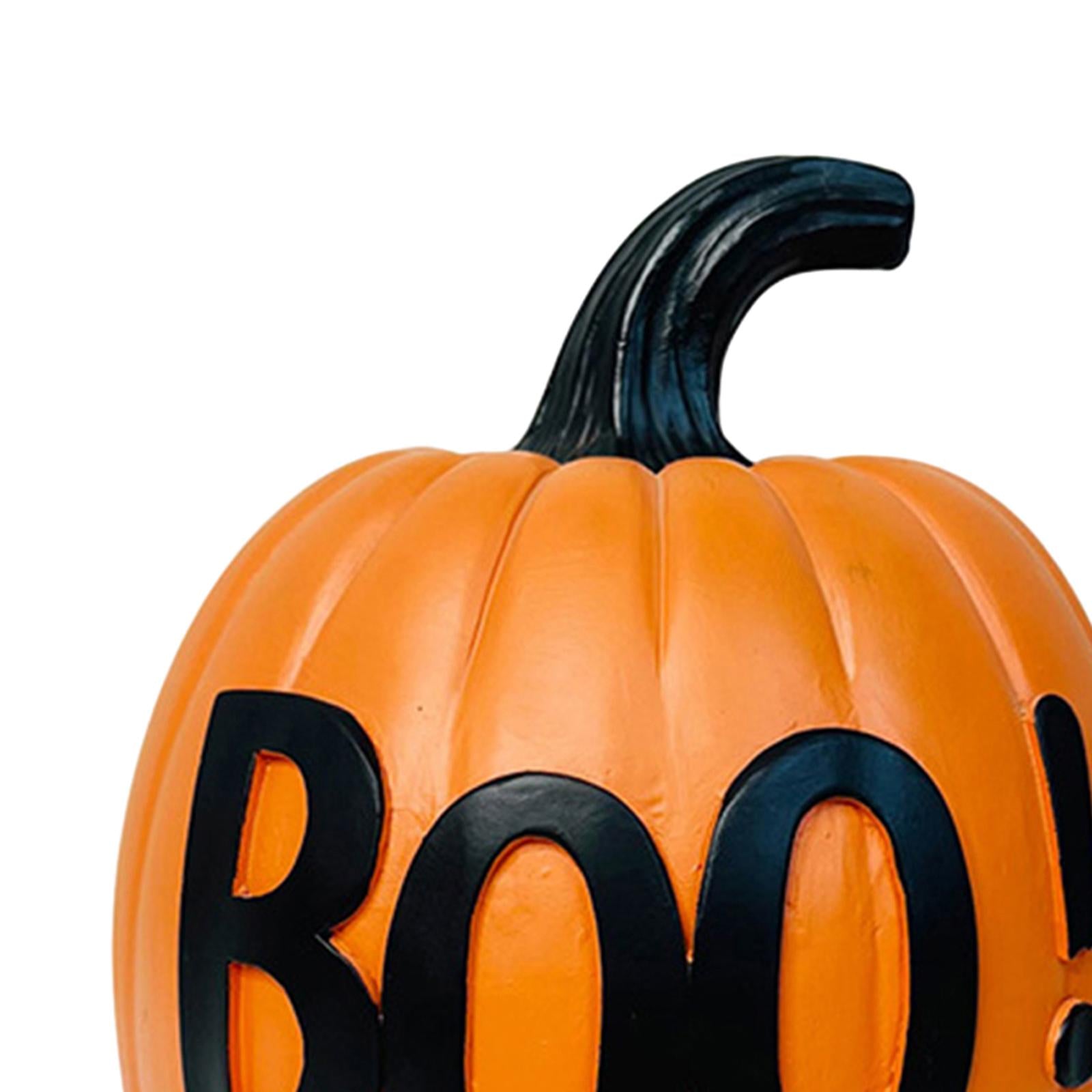 Halloween Pumpkin Props Artificial Vegetables for Porch Party Outdoor Indoor Orange