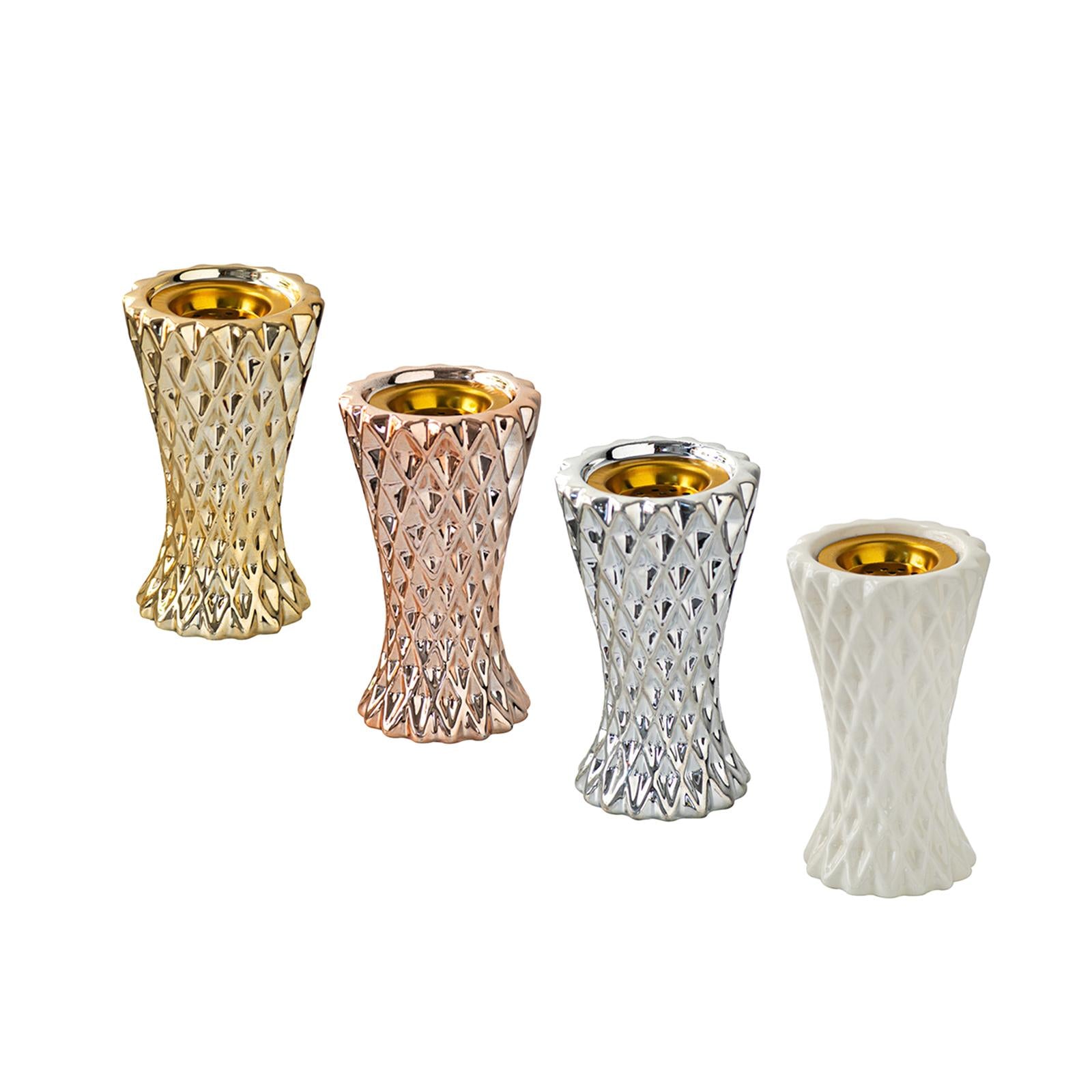 Candle Holder Crafts Candlestick Holder for Table Centerpiece Dinner Wedding golden
