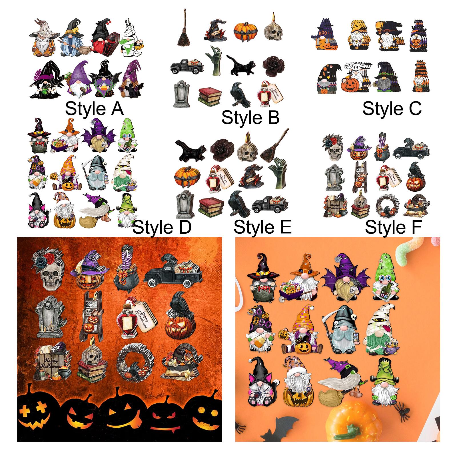 Wooden Halloween Tree Hanging Ornaments Sturdy Party Supplies for Home Decor Style A