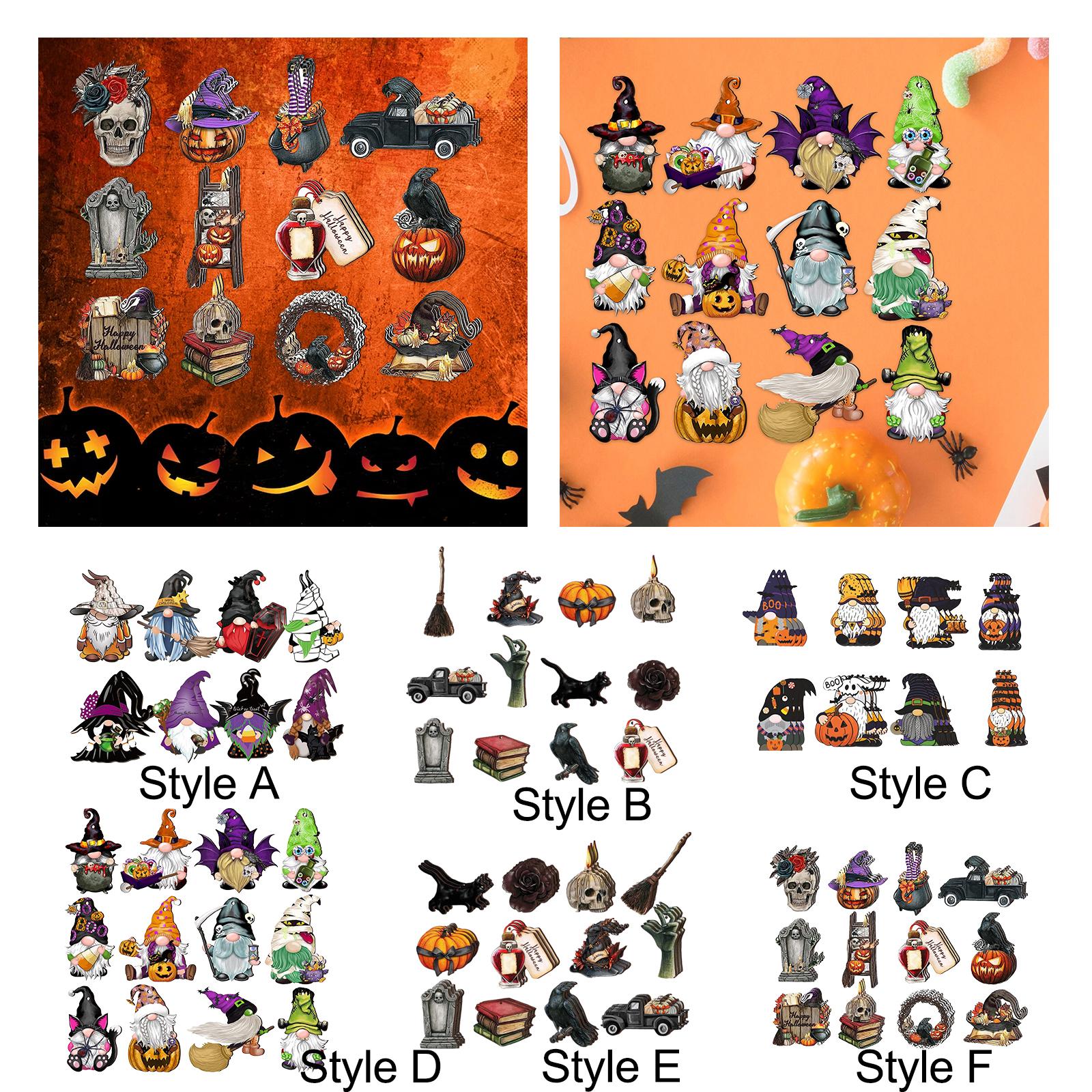 Wooden Halloween Tree Hanging Ornaments Sturdy Party Supplies for Home Decor Style A