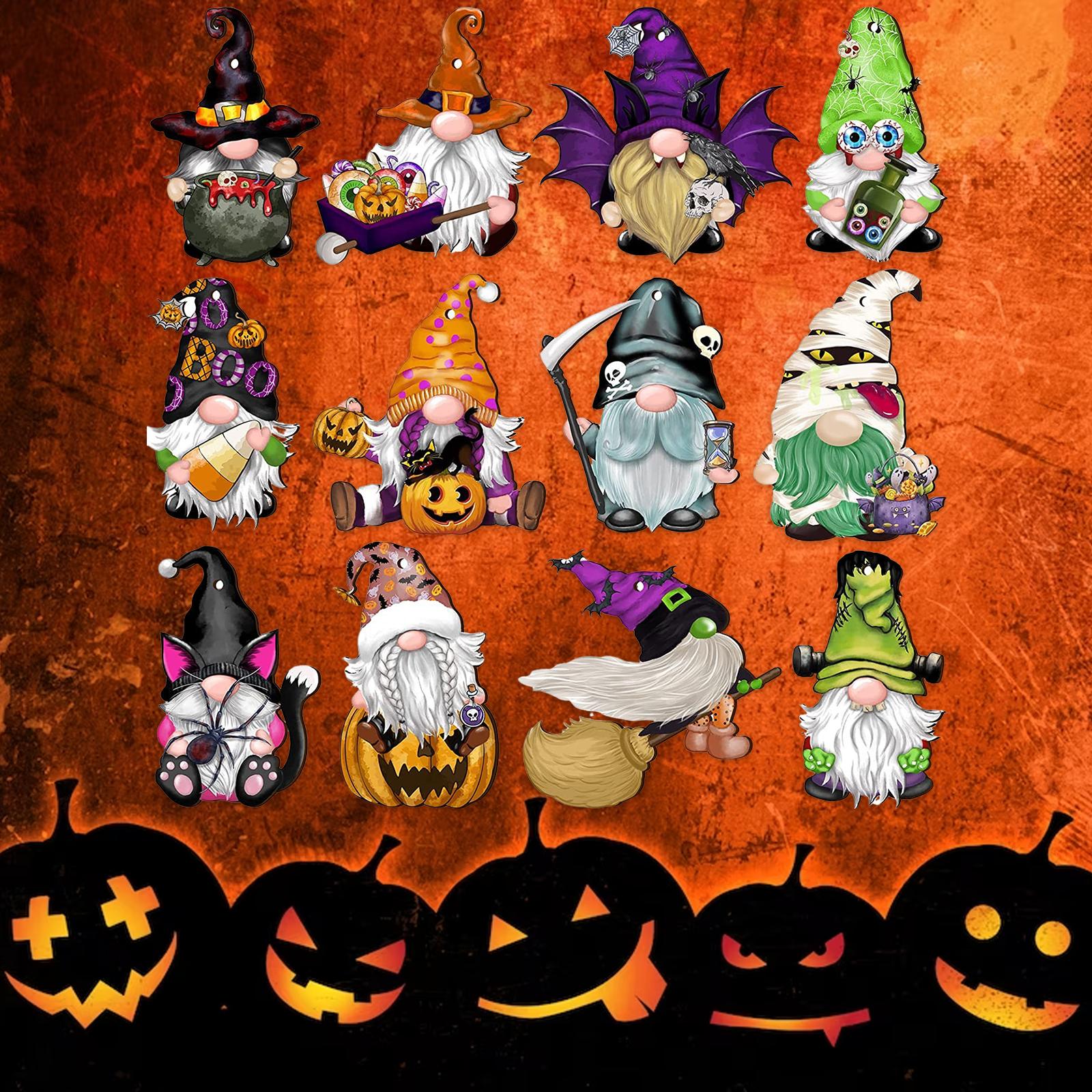 Wooden Halloween Tree Hanging Ornaments Sturdy Party Supplies for Home Decor Style D