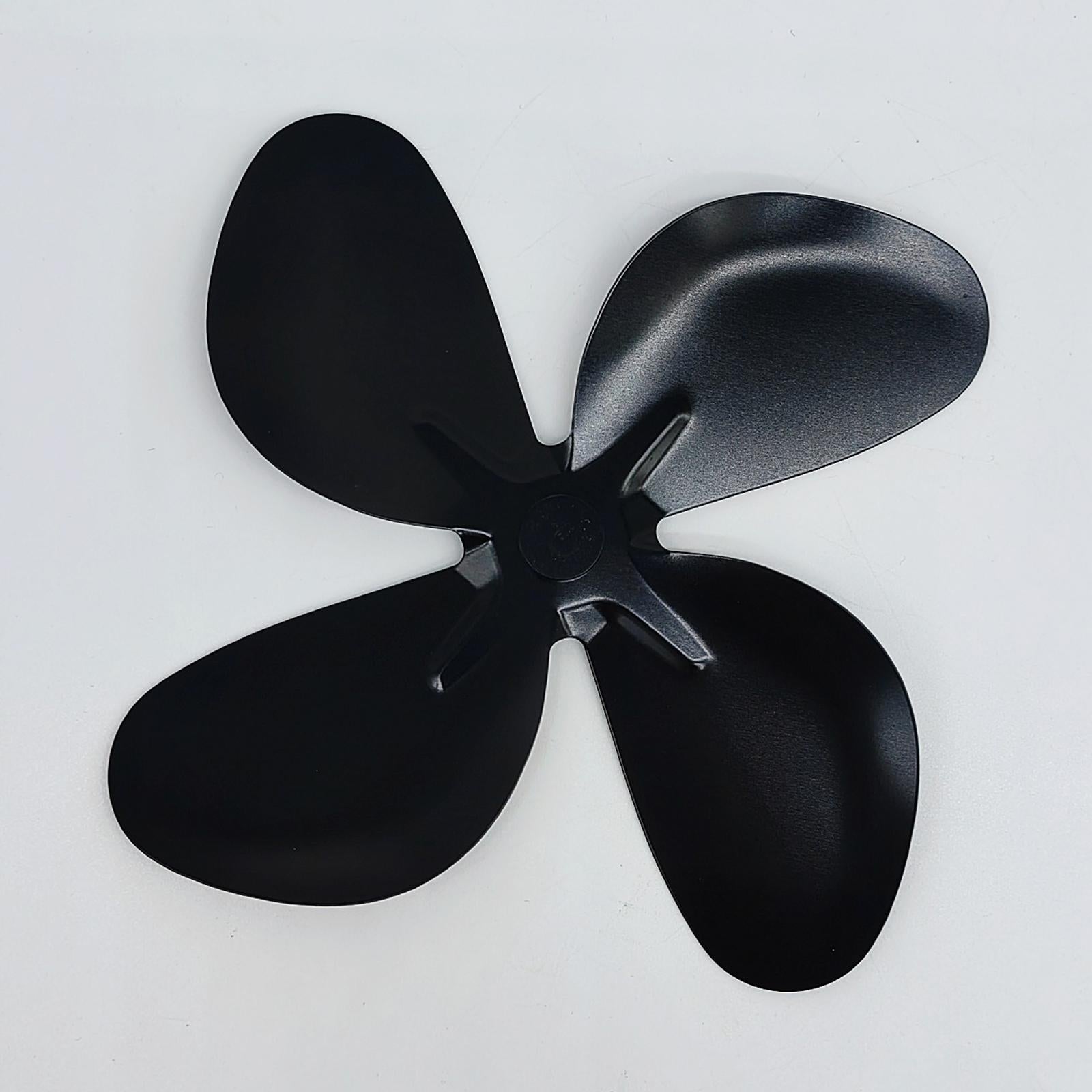 Stoves Fan Blade for Heat Powered Fireplace Fan More Warm Air Quiet Fan Blade black