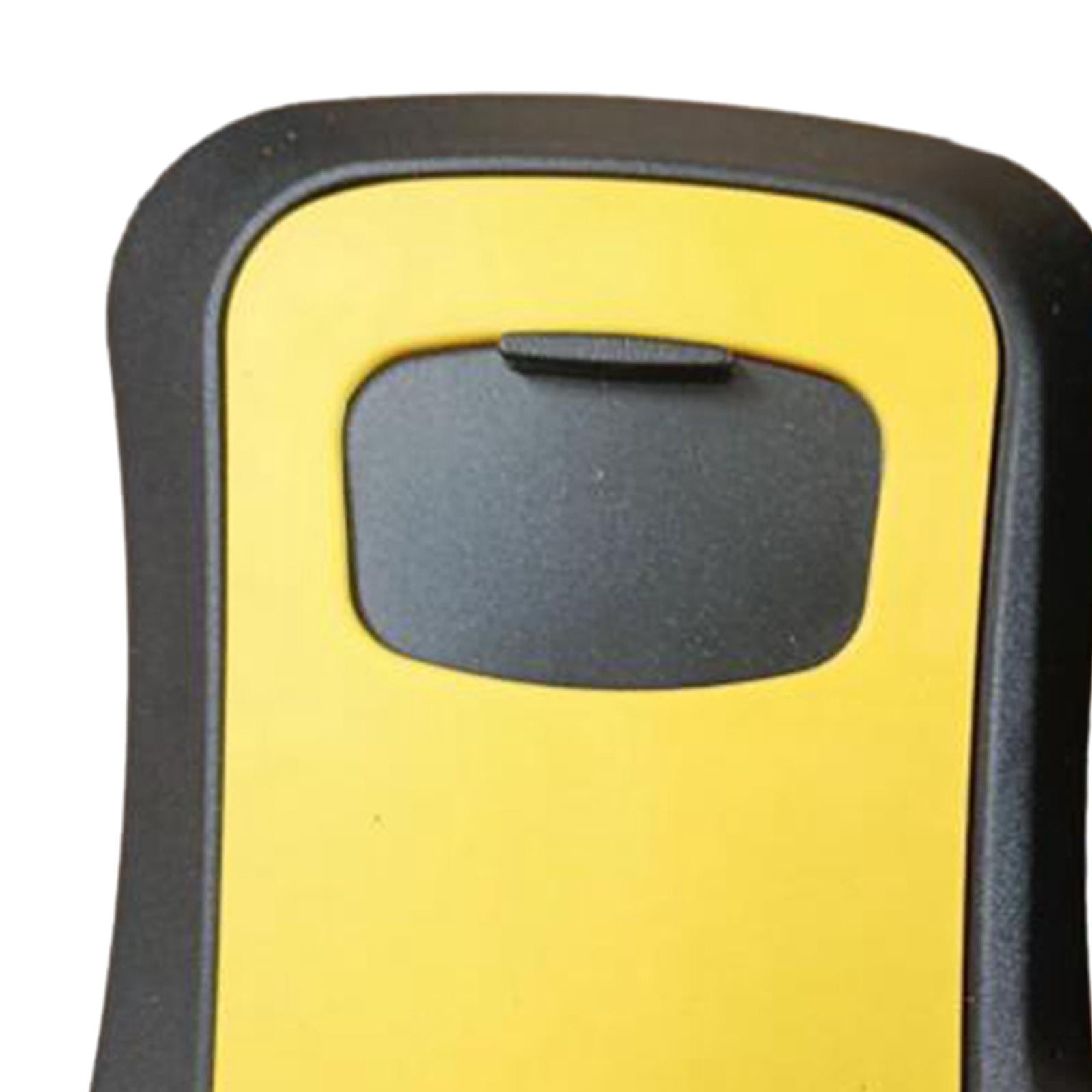 Key Lock Box Portable Resettable Key Storage Box for Office Outdoor Realtors Yellow