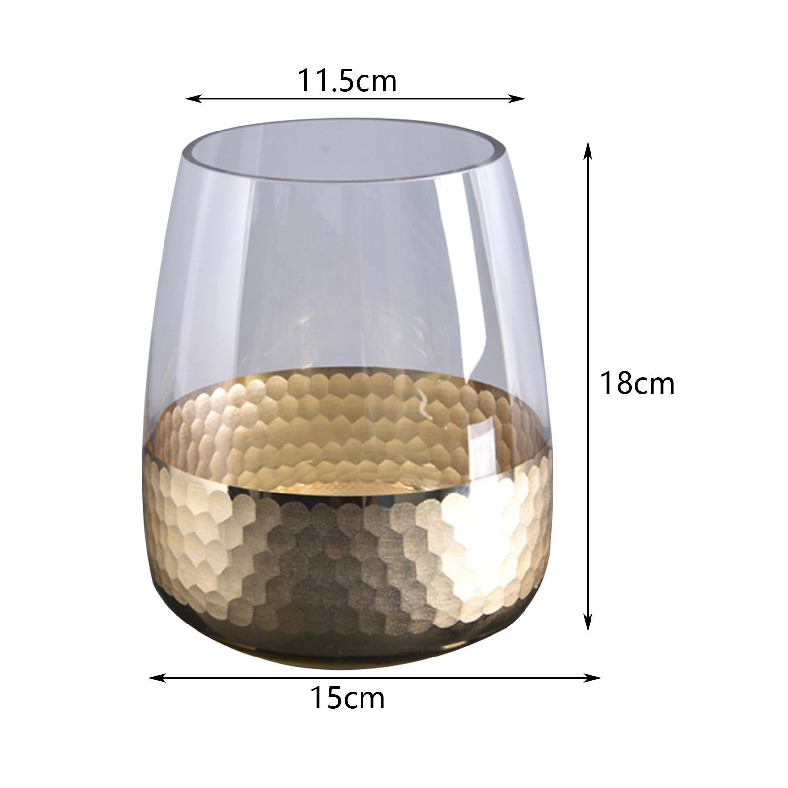 Flower Vase Table Centerpiece Plants Vase for Wedding Dinner Table Bookshelf 18x11.5x15cm