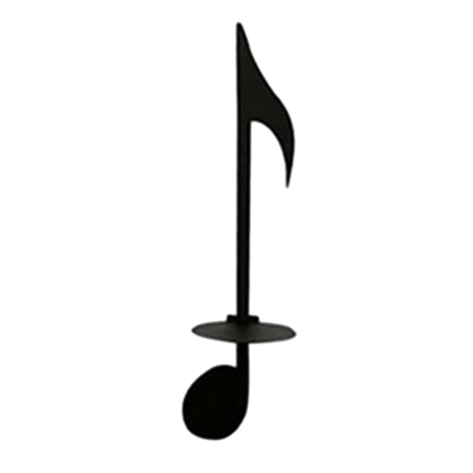 Decorative Candle Holder Musical Note Candle Holder for Dinner Birthday Gift Style B