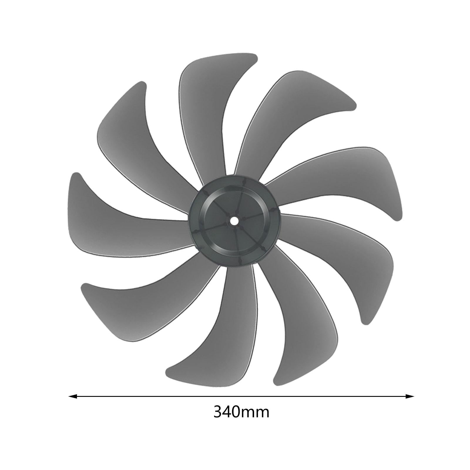 Fan Balde Easy to Install High Performance Direct Replaces Cooling Fan Balde 9 Blades 34cm