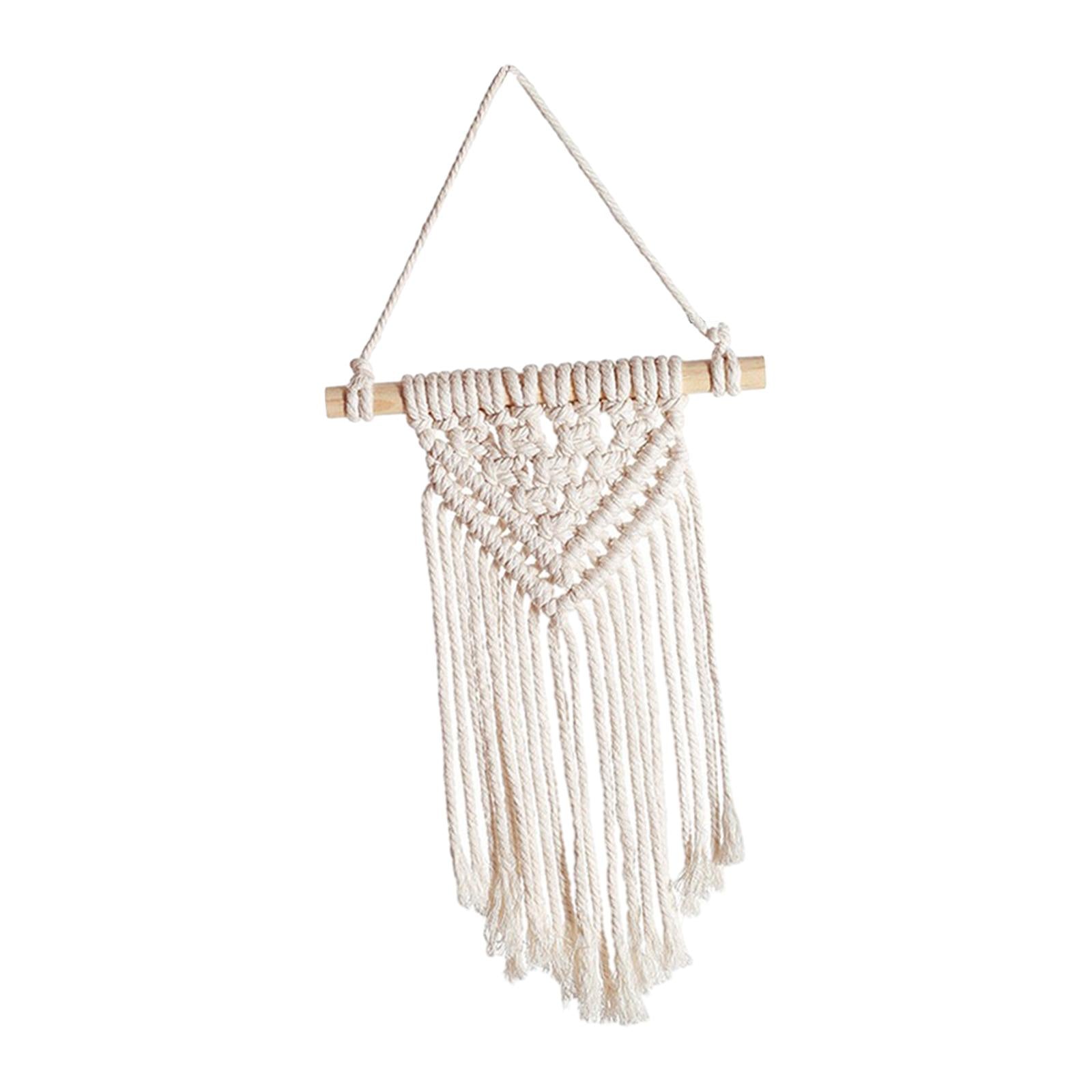 Macrame Wall Hanging Bohemian Woven Tapestry for Apartment Kids Room Wedding