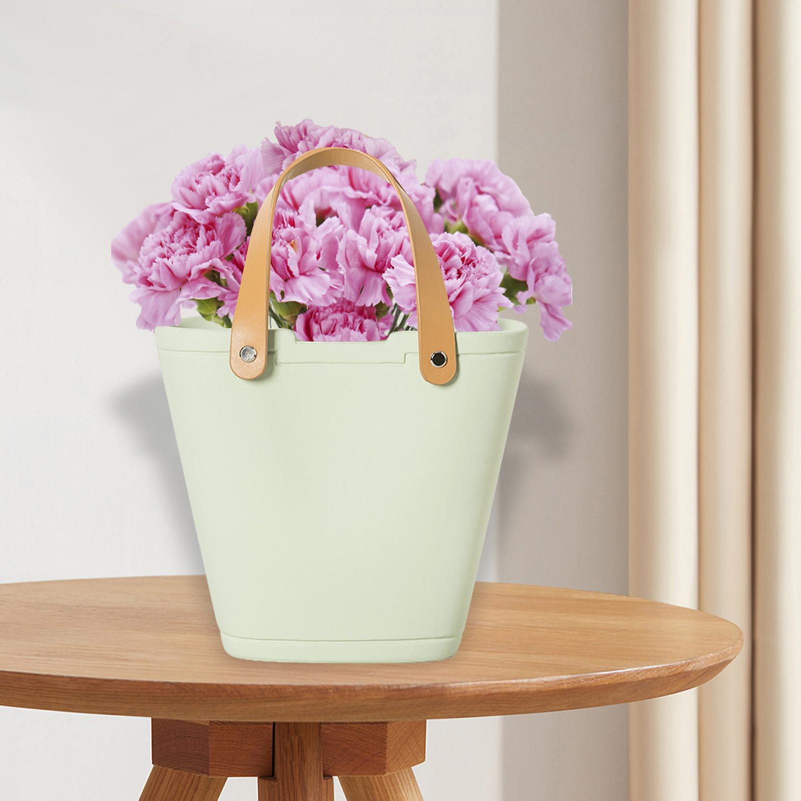 Ceramic Vase Minimalist Tall Gifts Bag Vase for Office Bedroom Dinning Table B