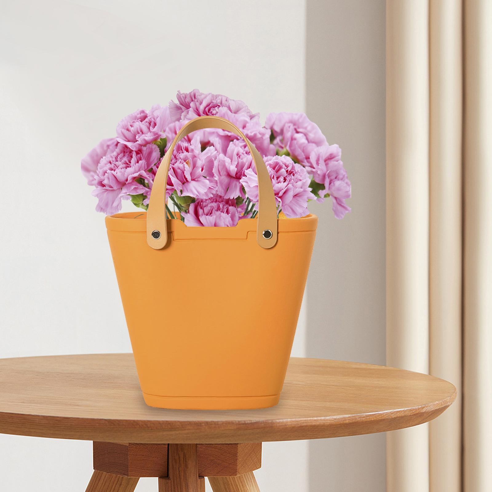 Ceramic Vase Minimalist Tall Gifts Bag Vase for Office Bedroom Dinning Table C