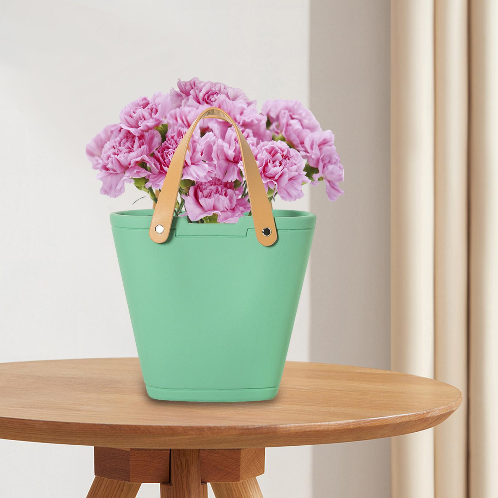 Ceramic Vase Minimalist Tall Gifts Bag Vase for Office Bedroom Dinning Table F