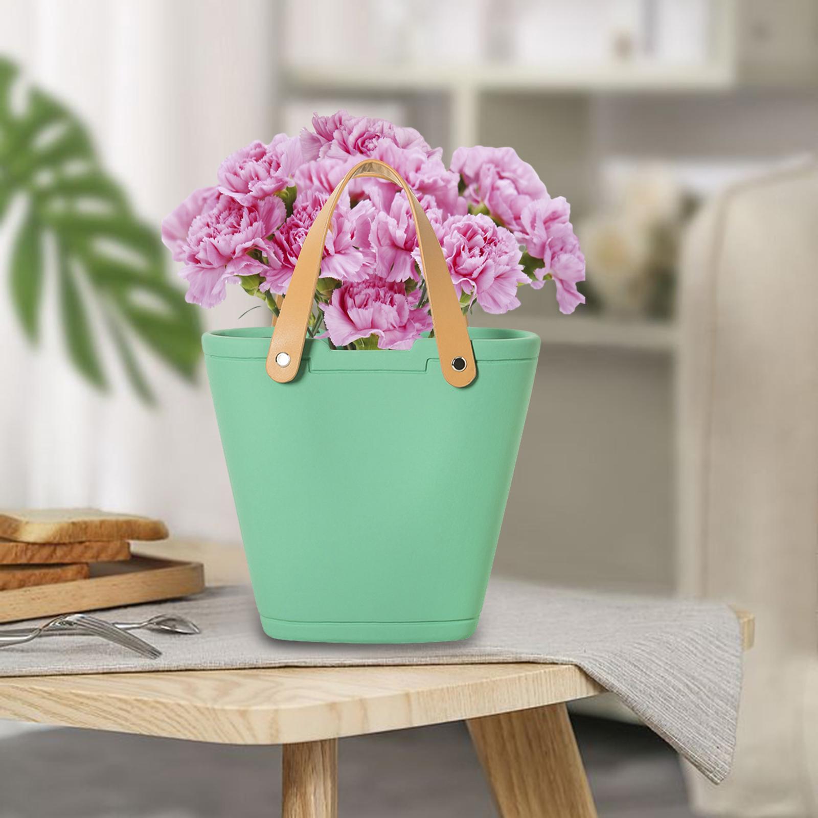 Ceramic Vase Minimalist Tall Gifts Bag Vase for Office Bedroom Dinning Table F