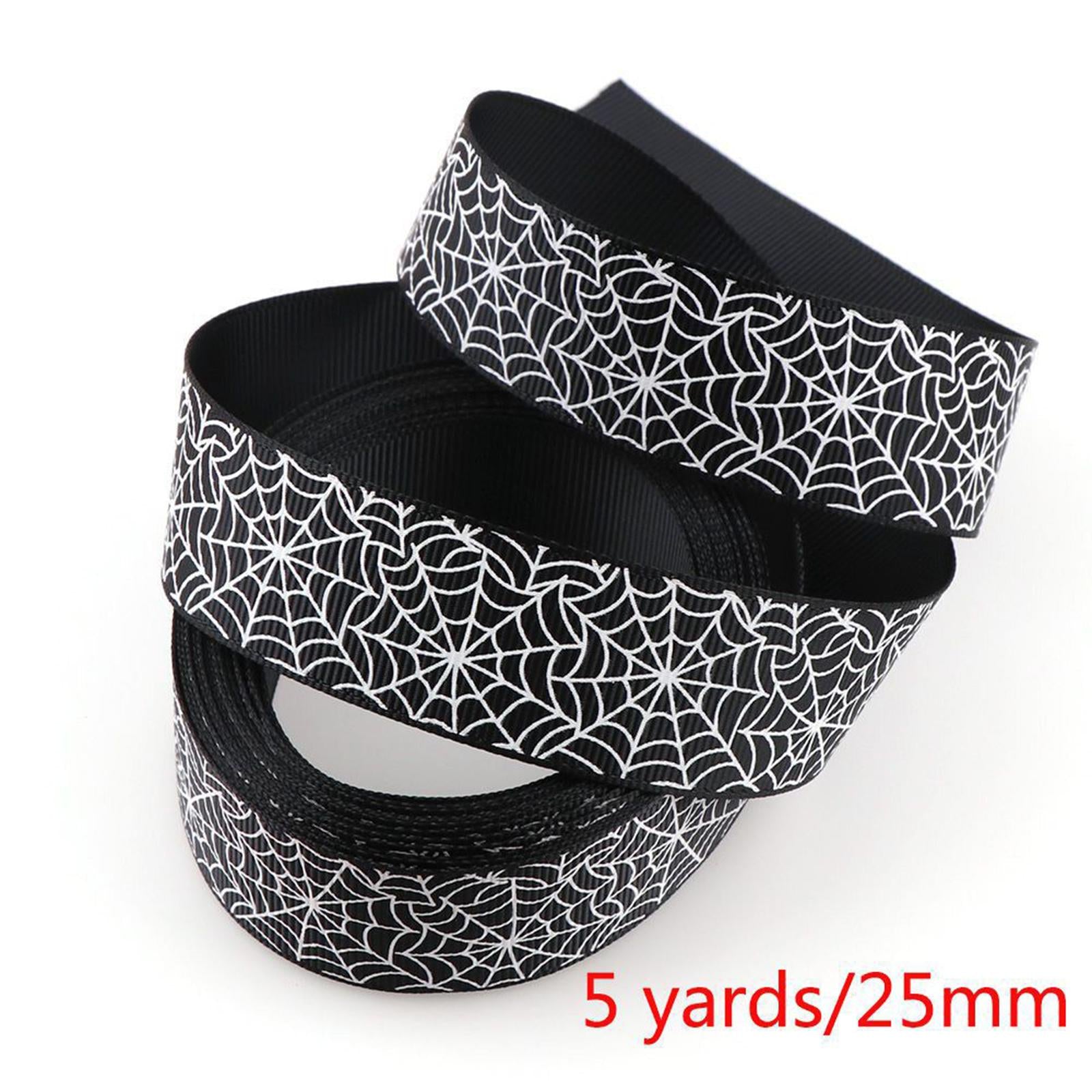 Halloween Gift Wrapping Ribbon 25mm for Card Making Home Decor Gift Wrapping Style A