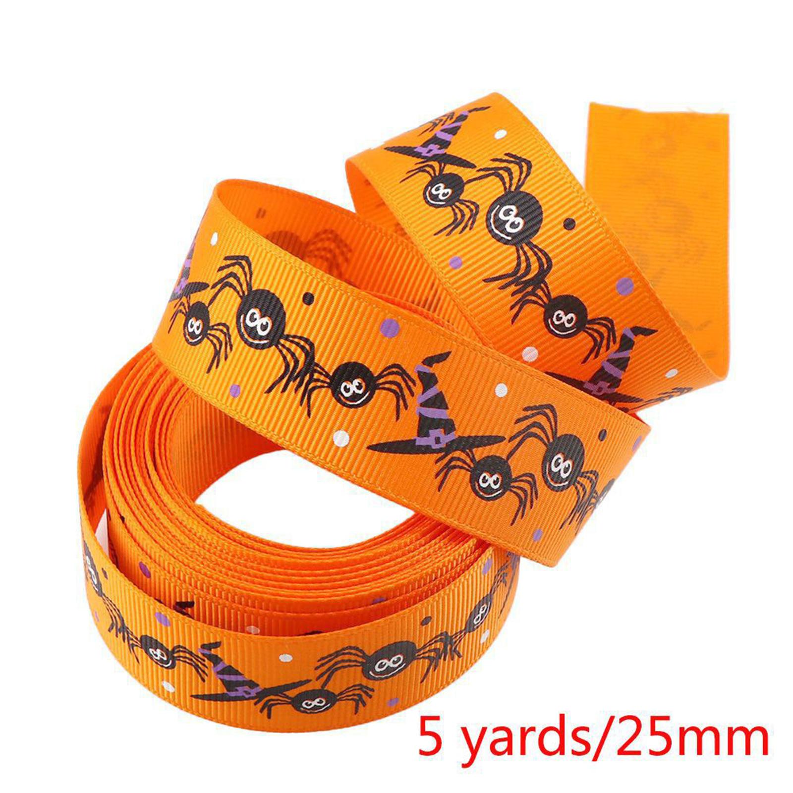 Halloween Gift Wrapping Ribbon 25mm for Card Making Home Decor Gift Wrapping Style A
