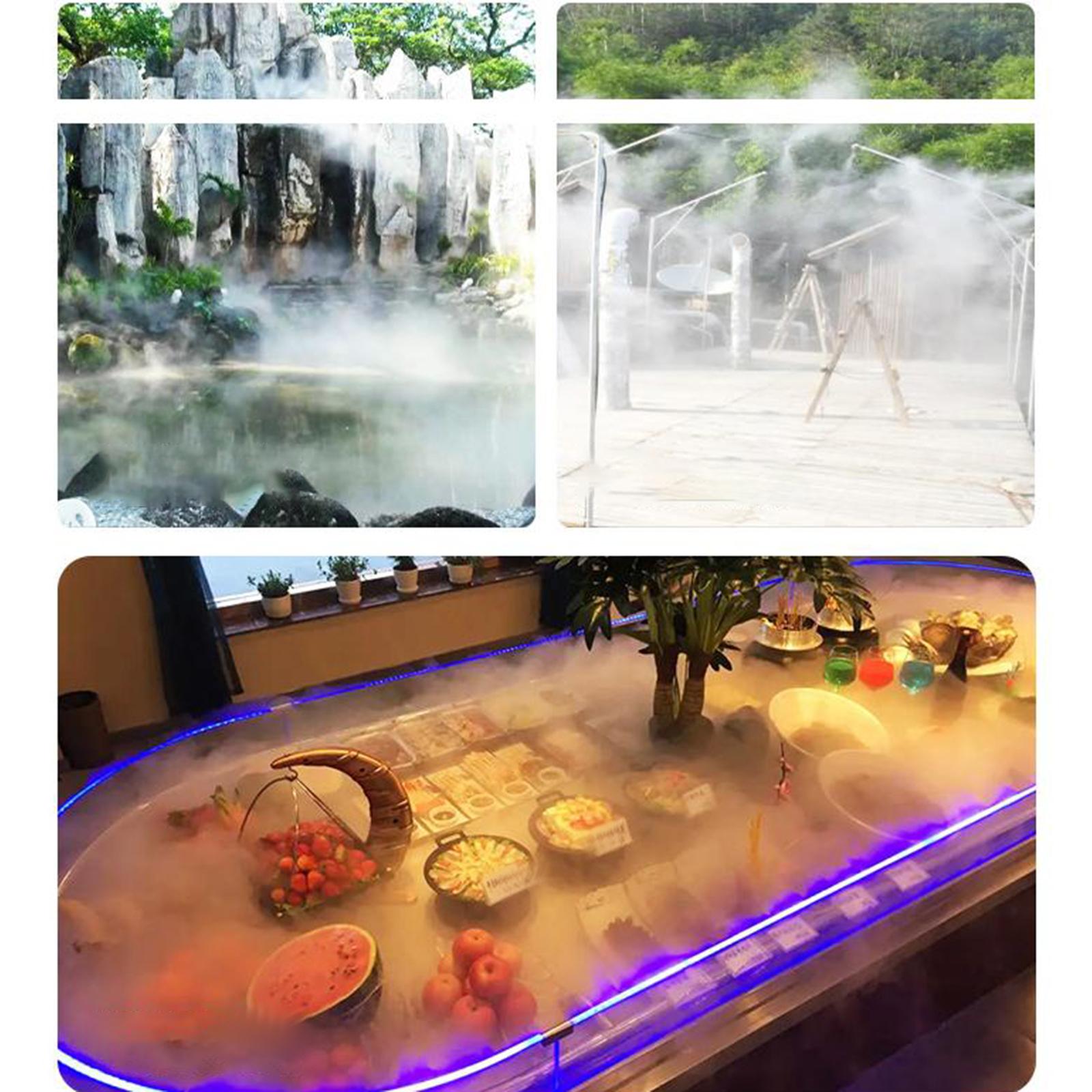 Ultrasonic Mist Fogger Mister 12 LED Fogger for Home Rockery Pond Sink Pot