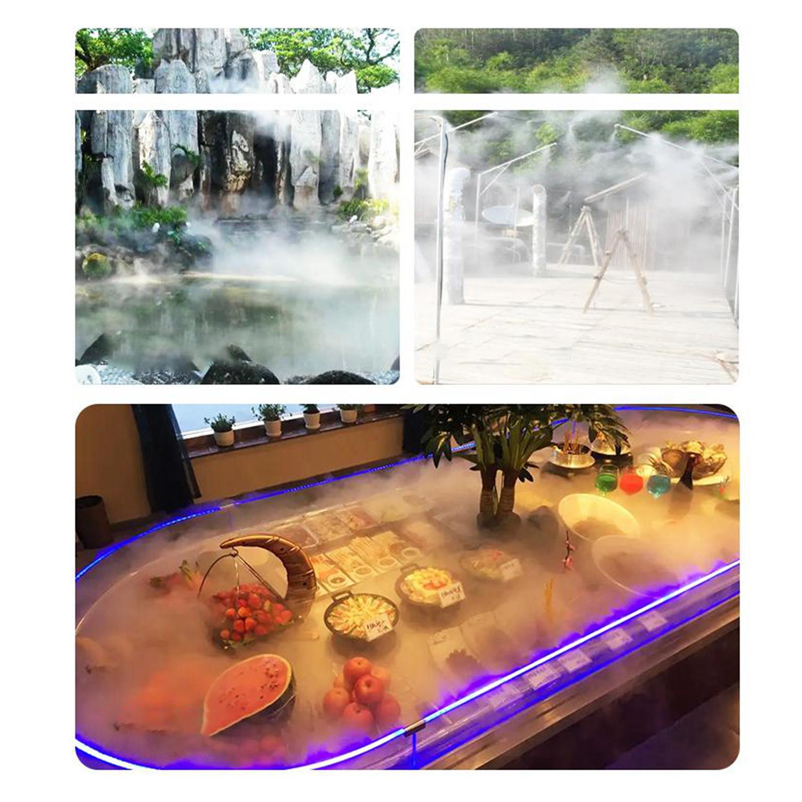 Ultrasonic Mist Maker Fogger Ornament 12 LED for Fish Tank Birdbath Sink Pot