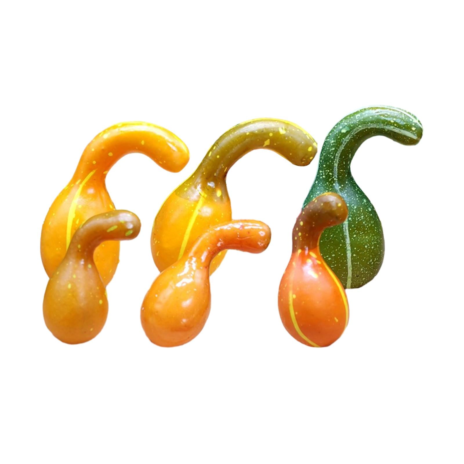Artificial Harvest Pumpkins Halloween Vegetable Model Durable Assorted Color Style C