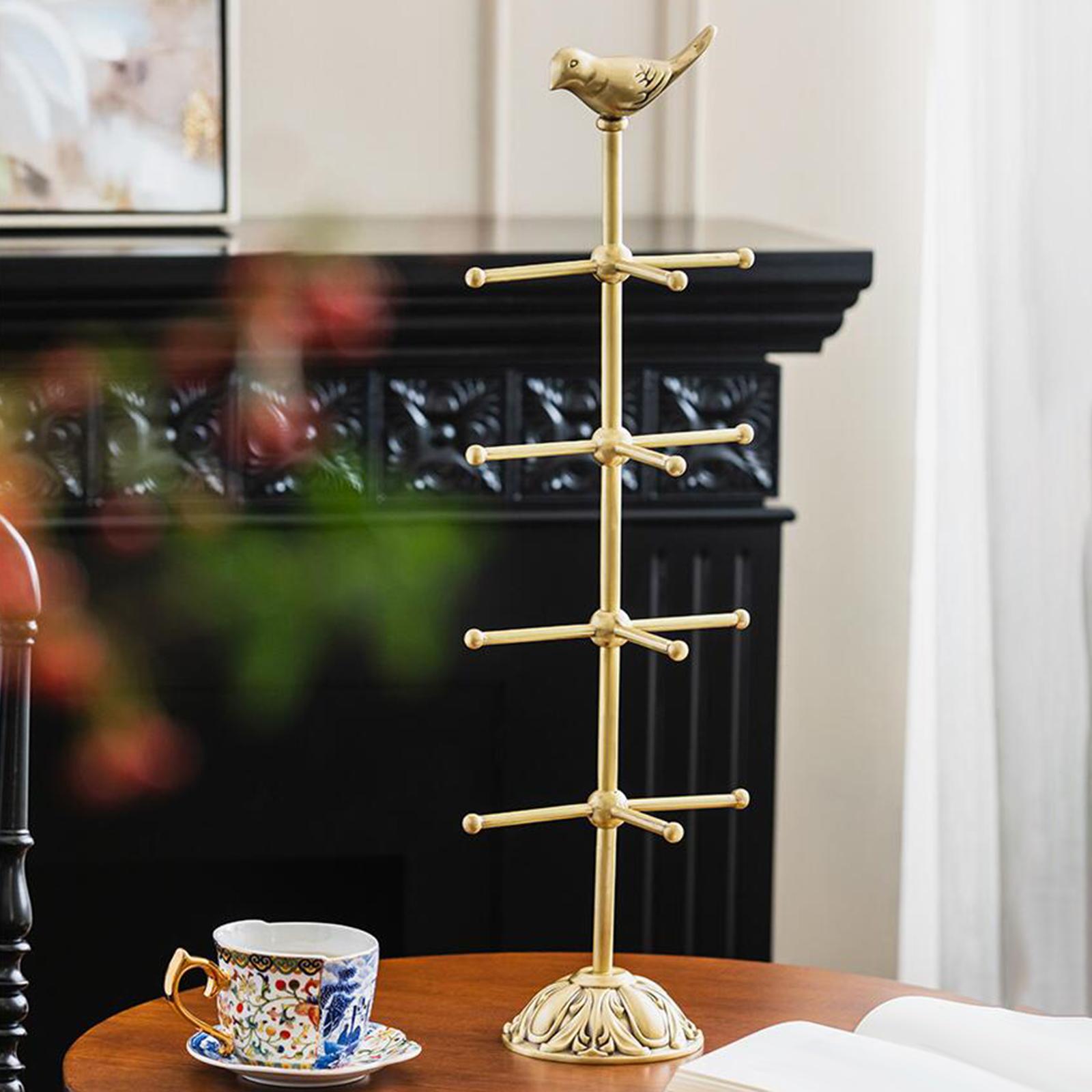 Brass Jewelry Display Stand Hair Accessories for Jewelry Party Wardrobe