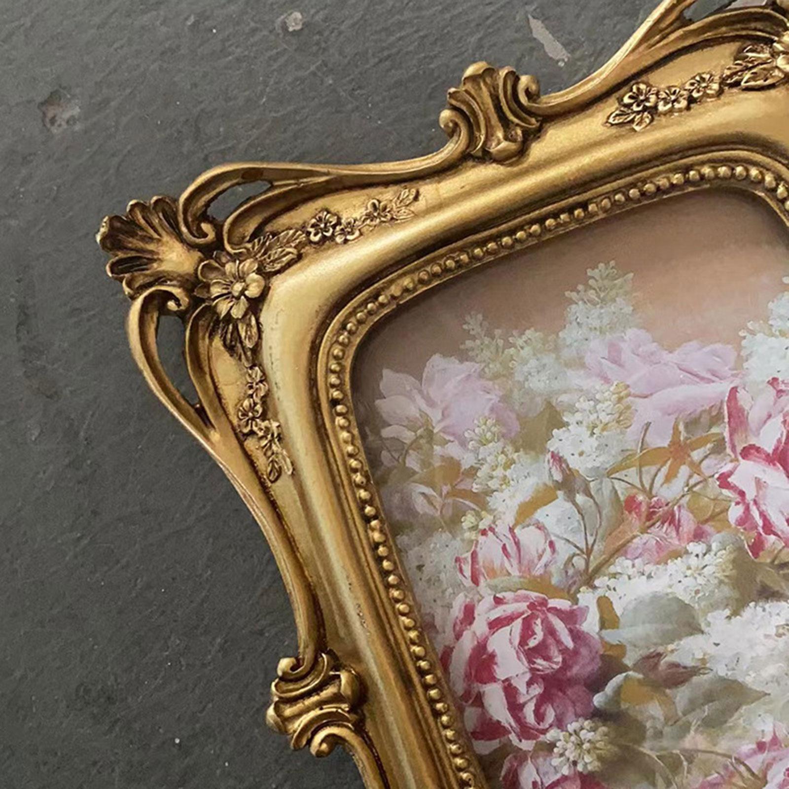 Antique Picture Frames Resin Luxury Photo Frames for Home Desktop Decorative