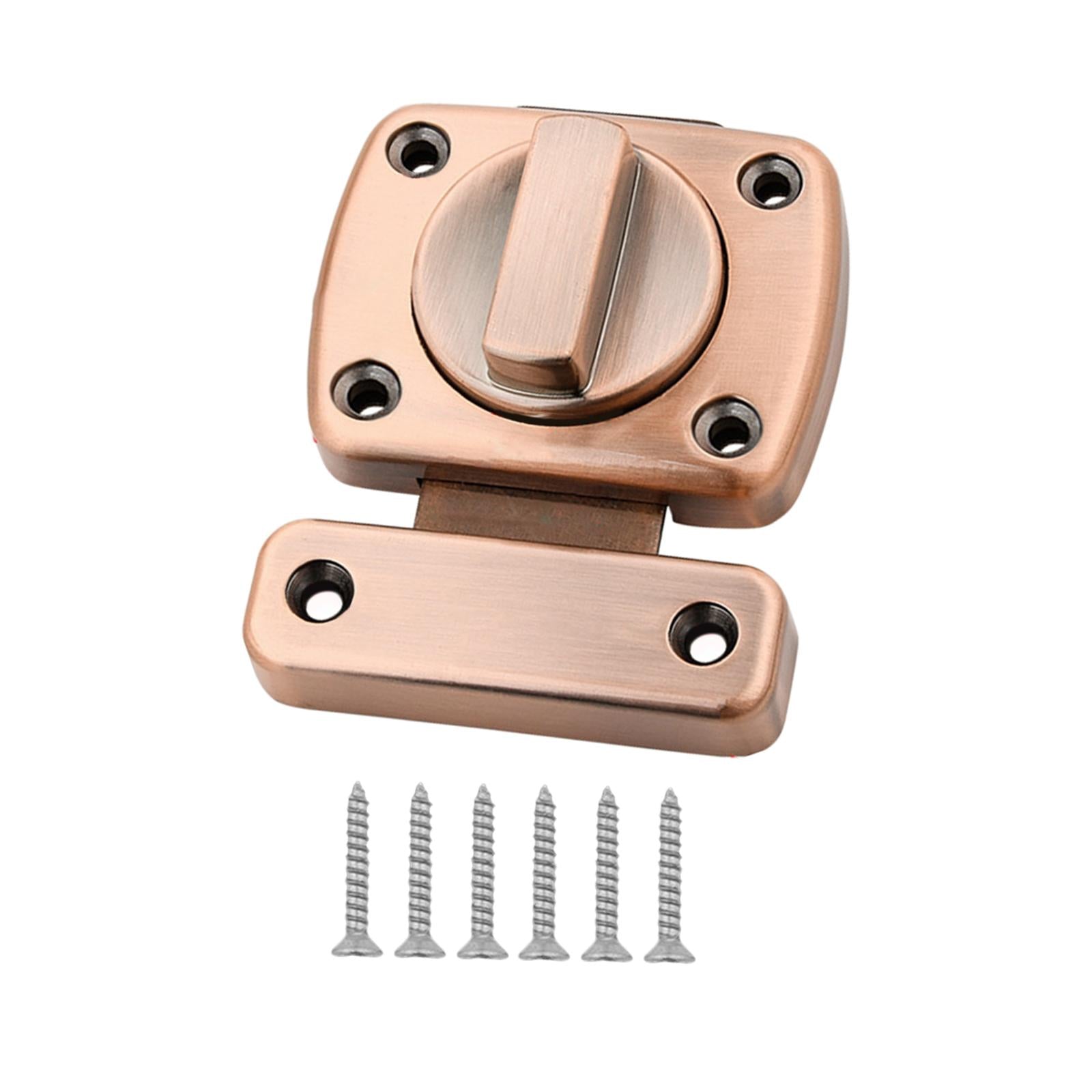 Safety Door Lock Shed with Screws Inside Door Rotate Bolt Latch Gate latches Red Bronze