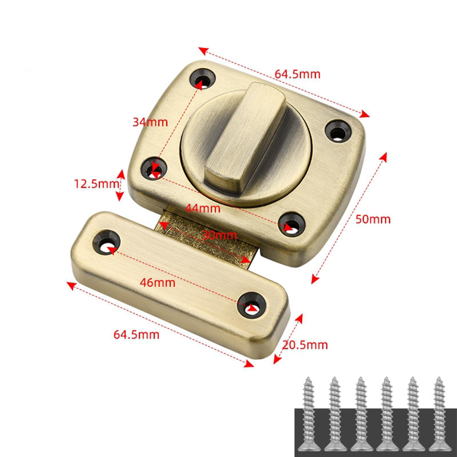 Safety Door Lock Shed with Screws Inside Door Rotate Bolt Latch Gate latches Bronze