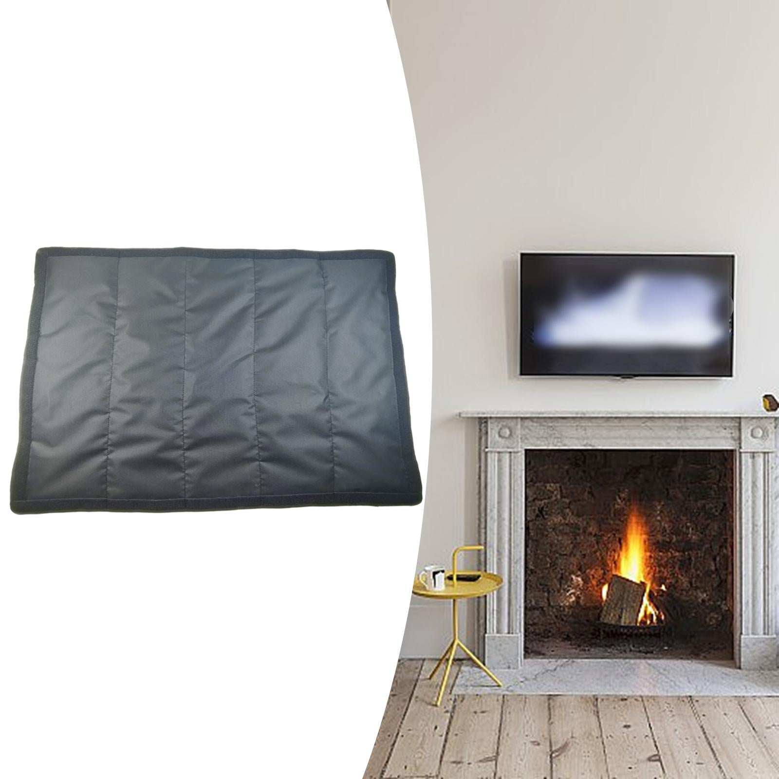 Indoor Fireplace Cover Blocker Fireplace Blanket Energy Saving Heat Loss 99x129cm